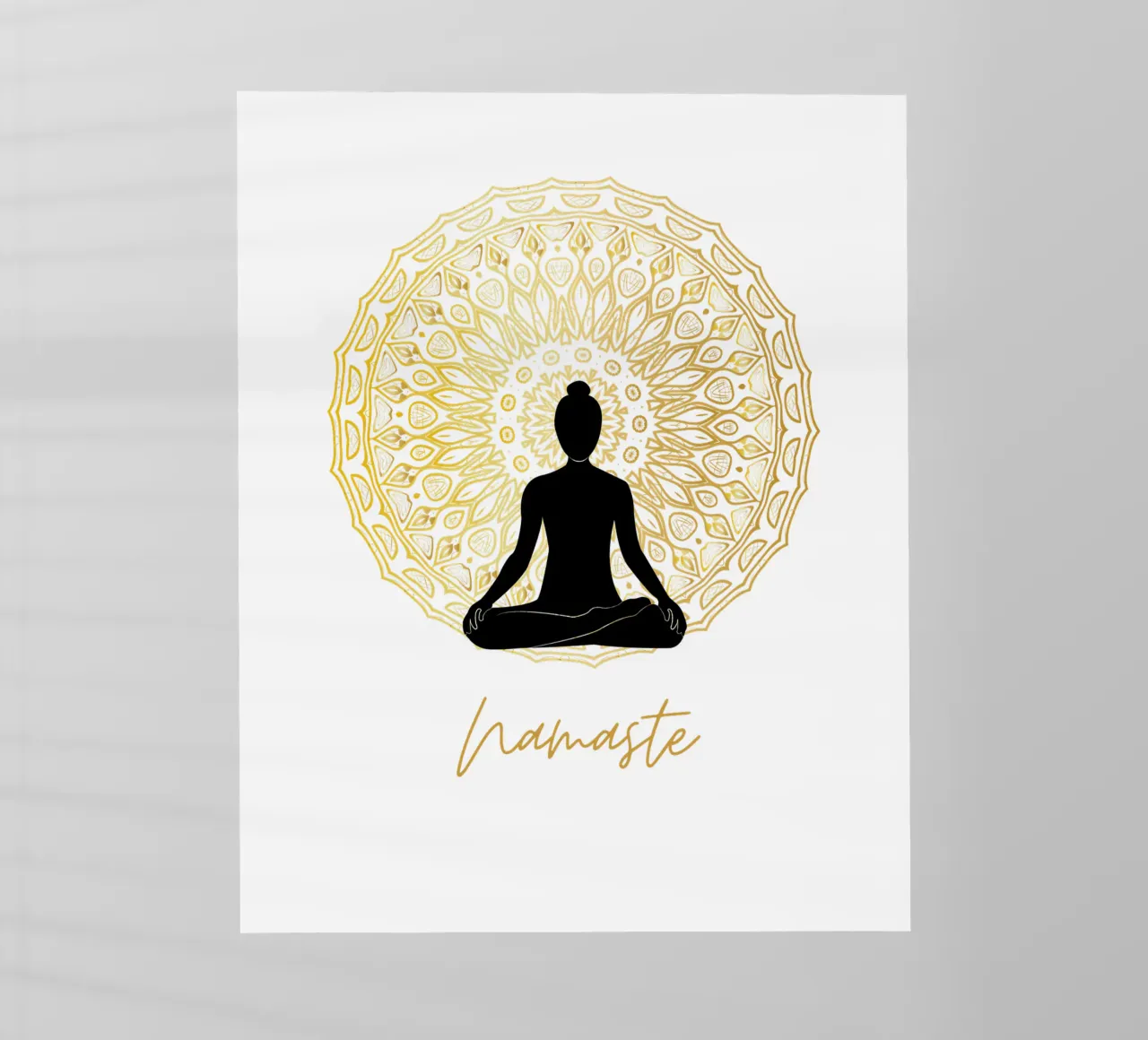 Namaste con la sagoma di una persona pellicola backlit da ArtDesign by KBK
