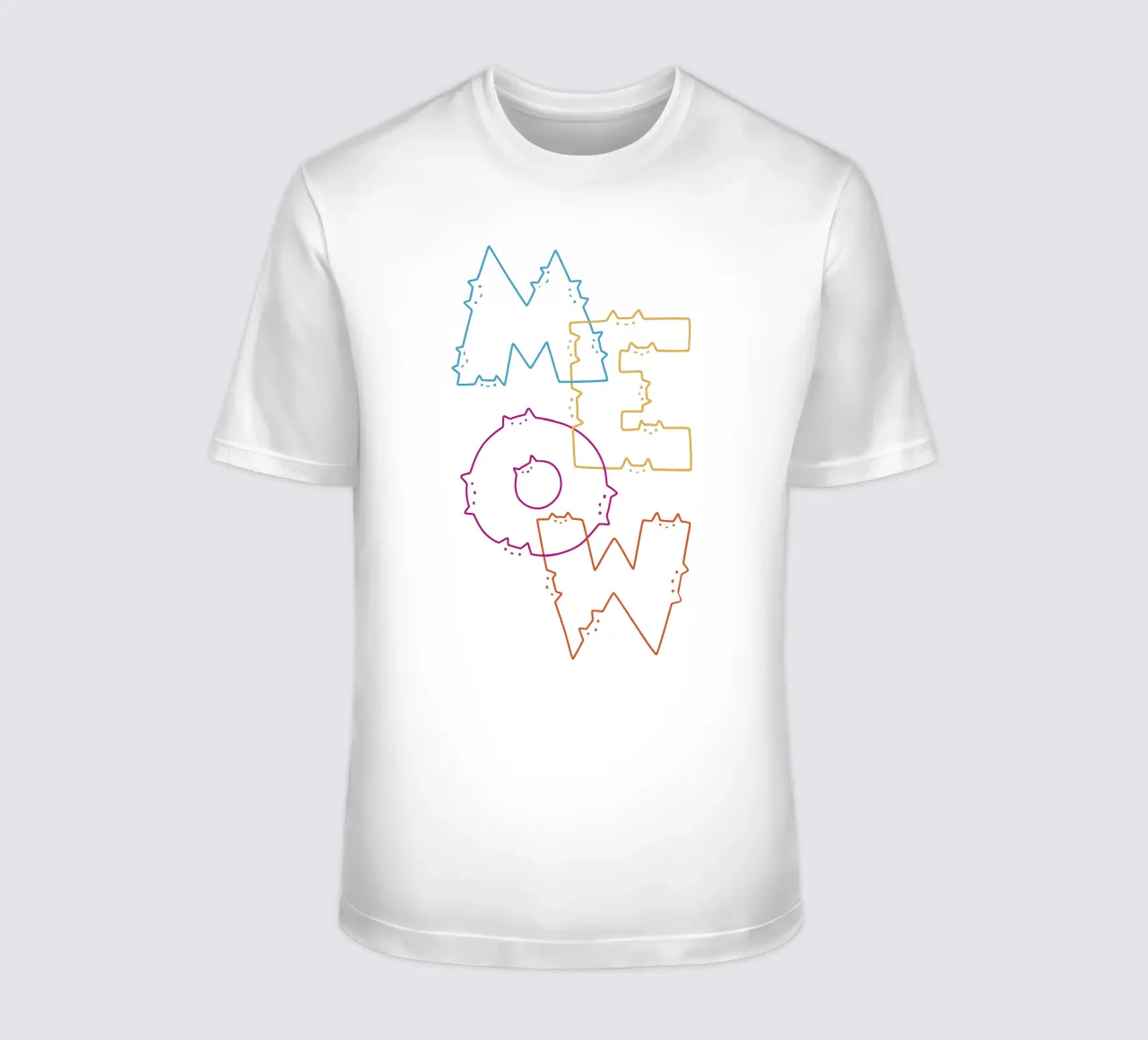 Division des lignes de Meow Cat t-shirt de Tobe Fonseca
