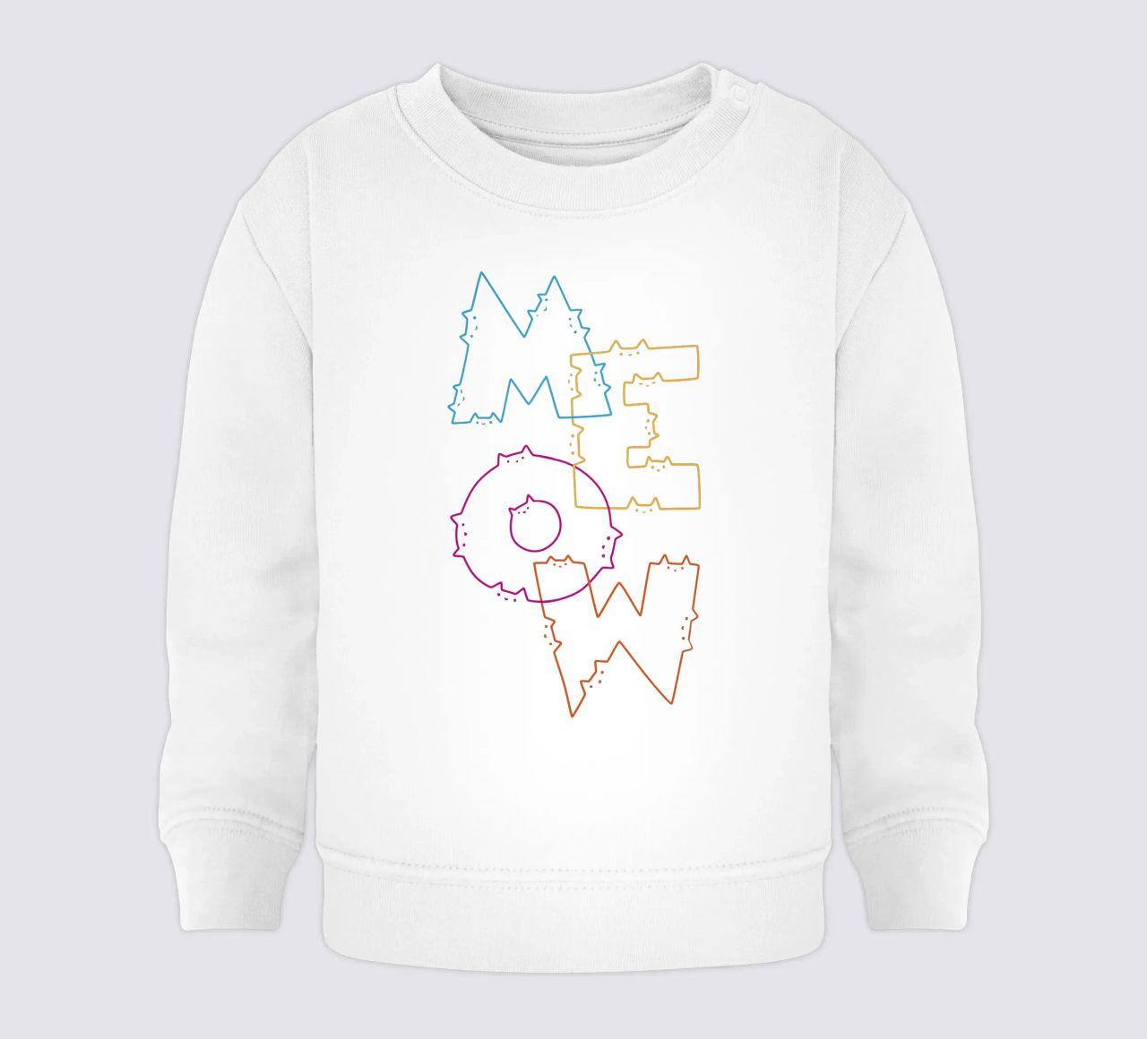 Divisione Meow Cat Lines felpa neonato da Tobe Fonseca