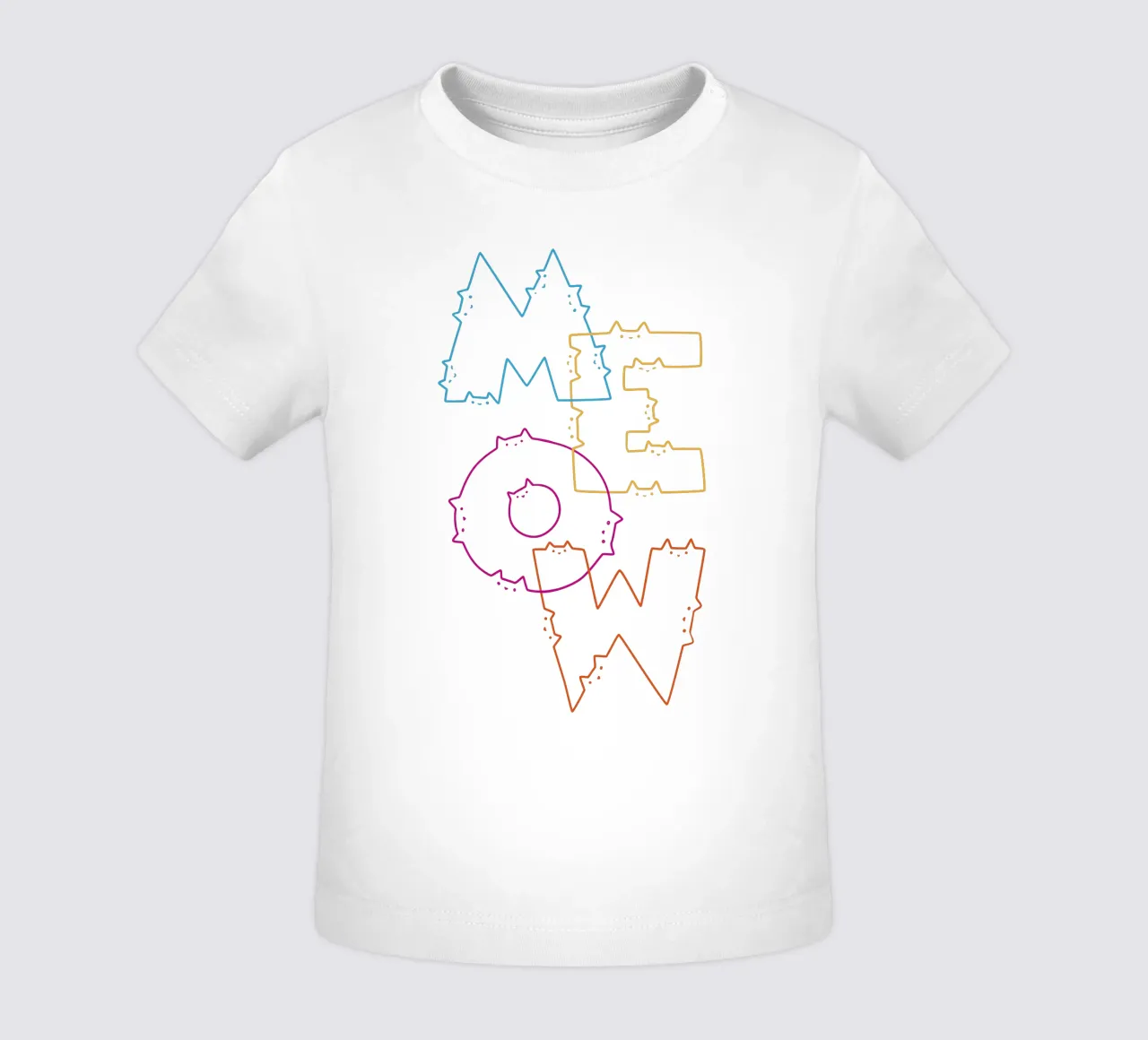Divisie Meow Cat Lijnen baby t-shirt van Tobe Fonseca