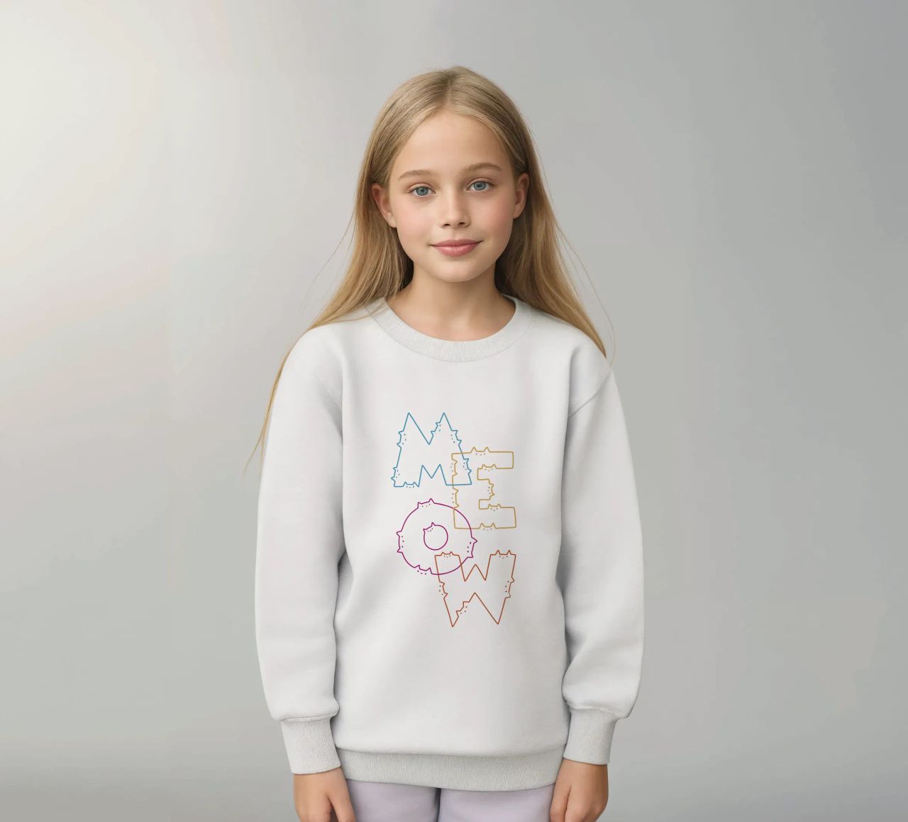 Divisione Meow Cat Lines felpa bambino da Tobe Fonseca