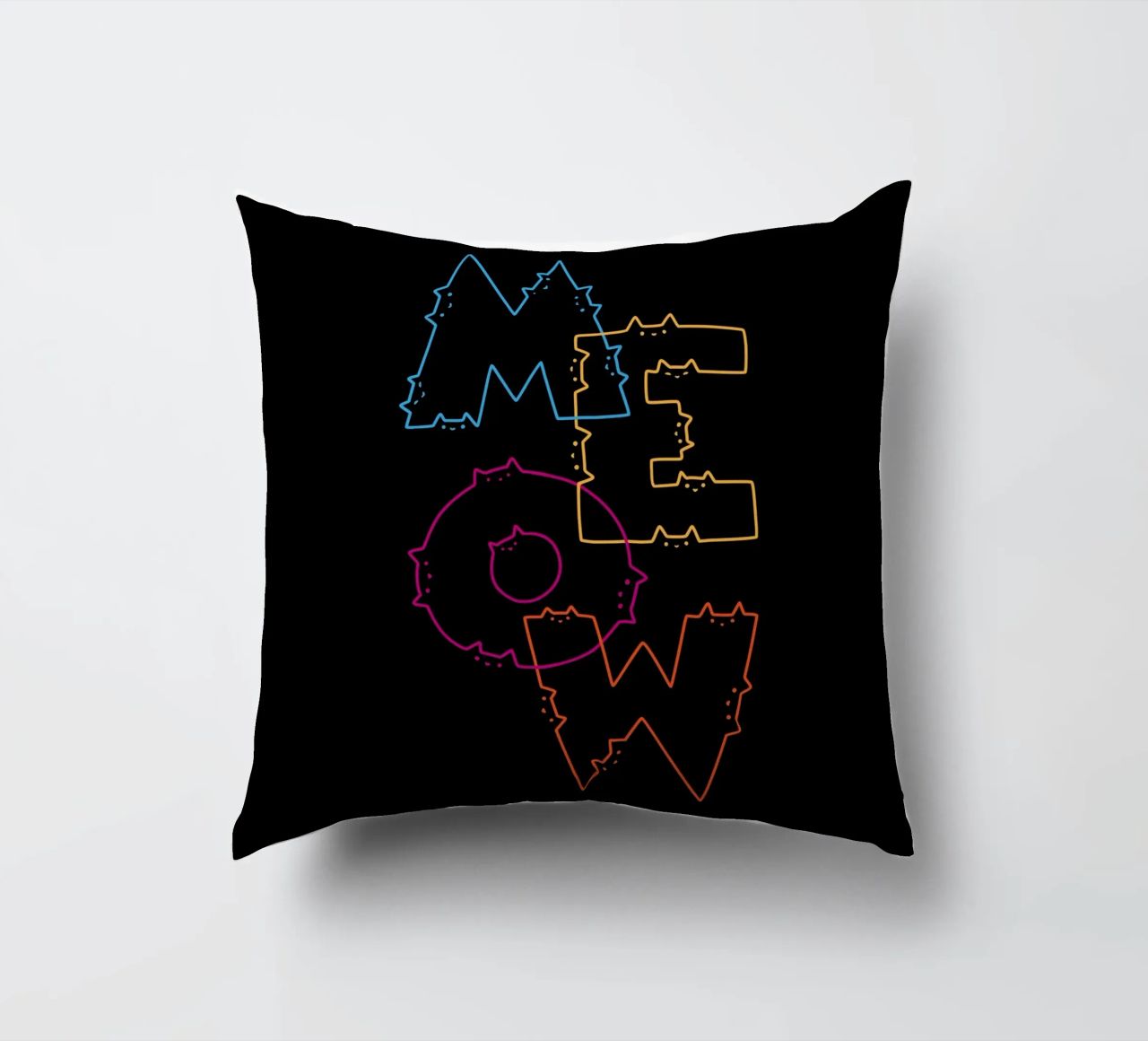 Divisione Meow Cat Lines cuscino da Tobe Fonseca