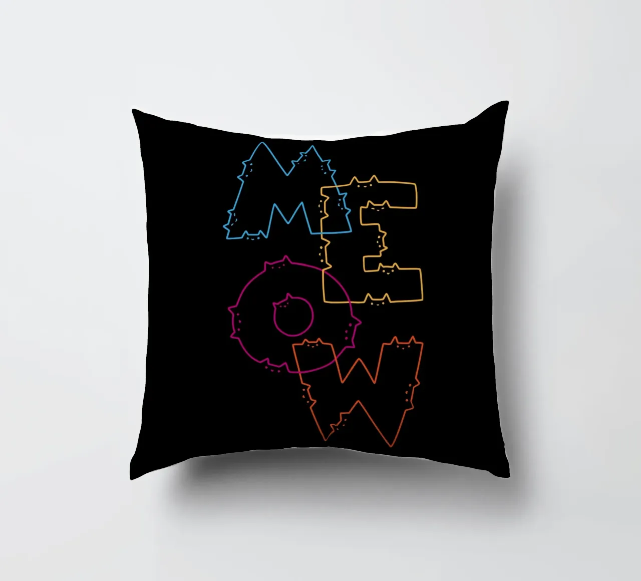 Division des lignes de Meow Cat coussin de Tobe Fonseca