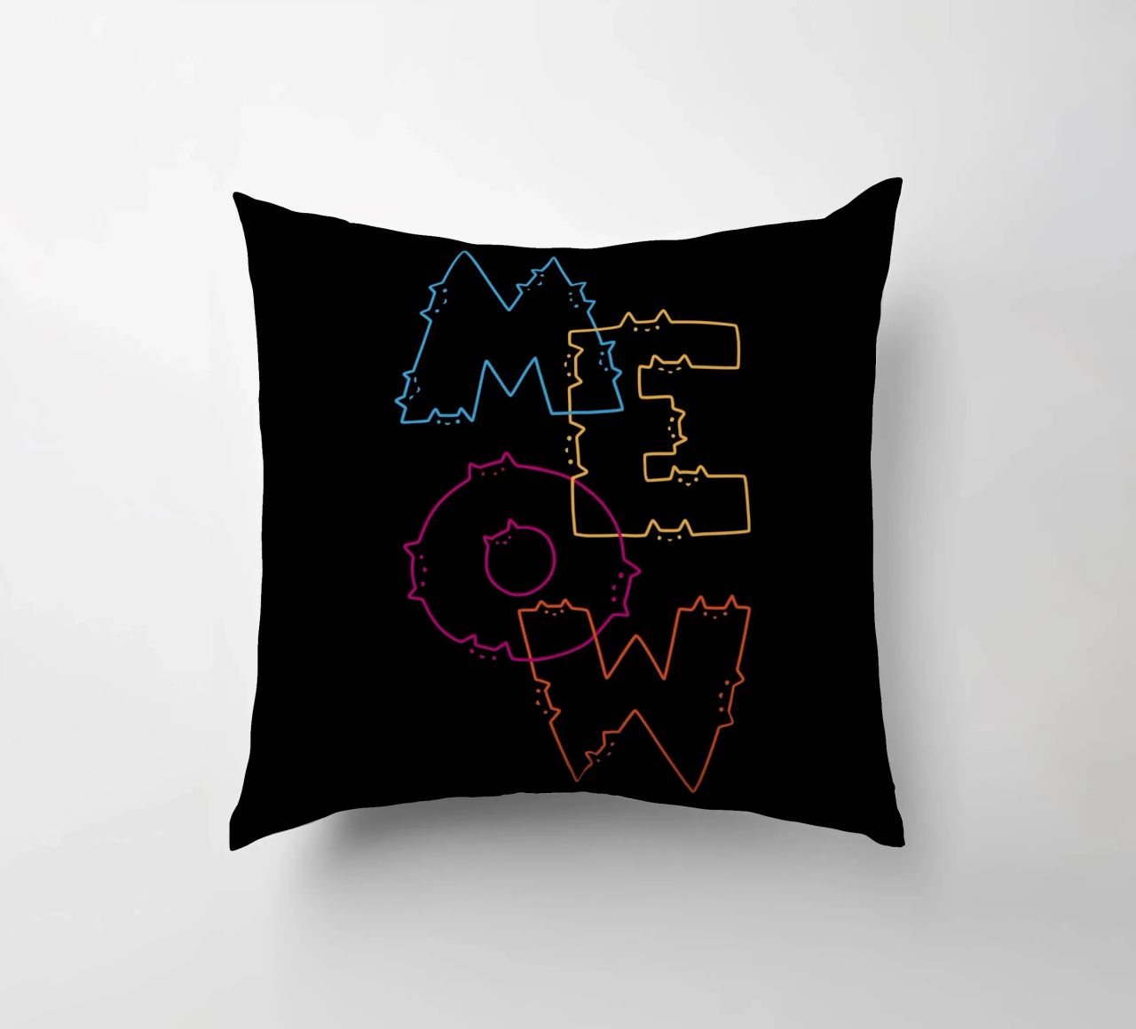 Divisione Meow Cat Lines cuscino da Tobe Fonseca