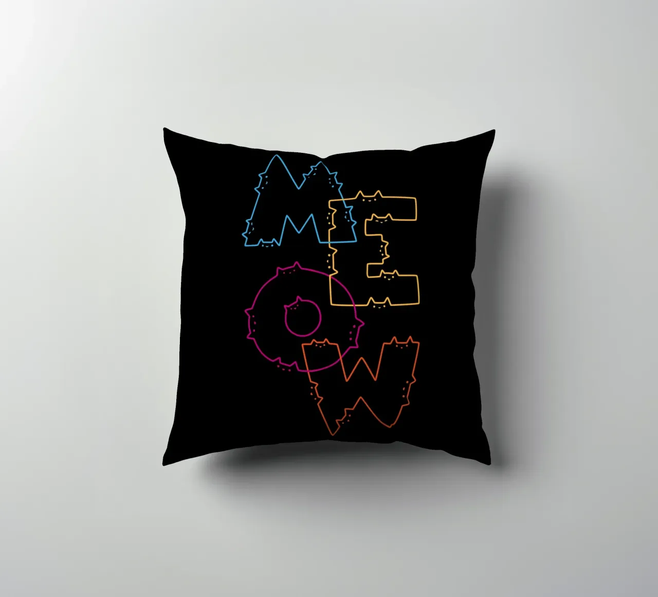 Division des lignes de Meow Cat coussin de Tobe Fonseca