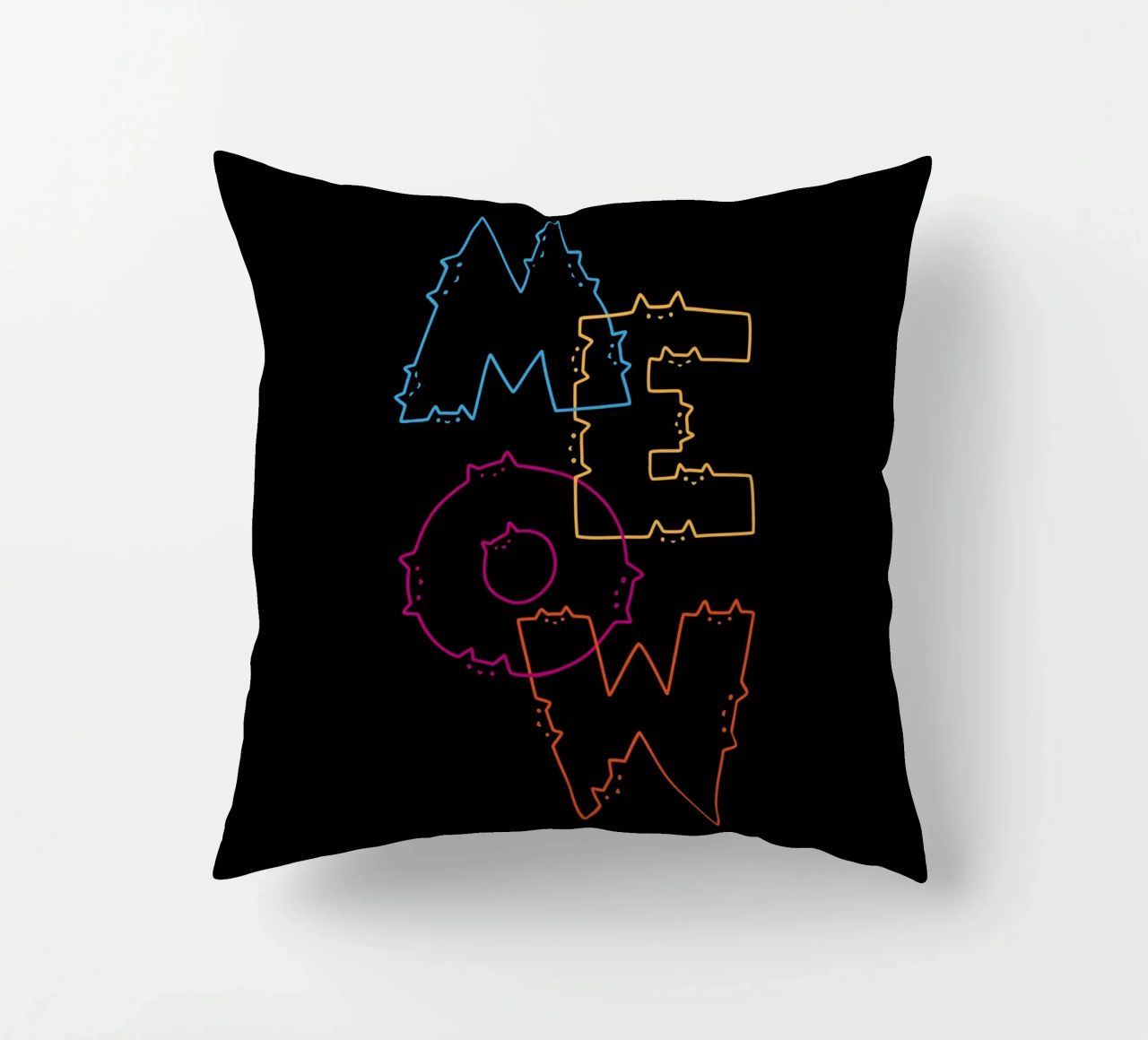 Divisione Meow Cat Lines cuscino da Tobe Fonseca