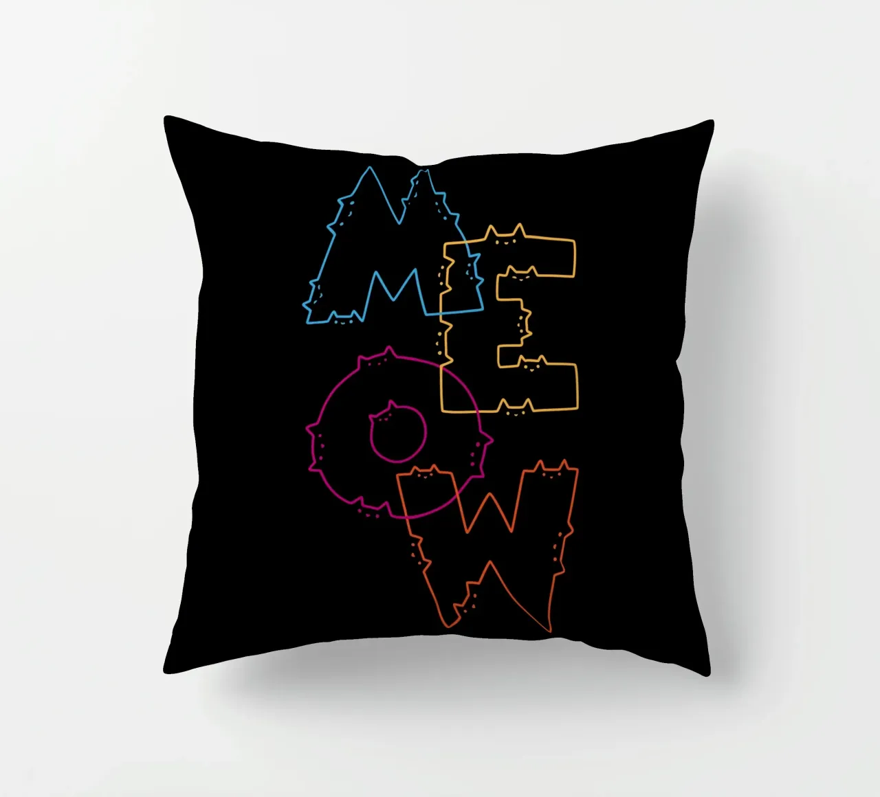 Division des lignes de Meow Cat coussin de Tobe Fonseca