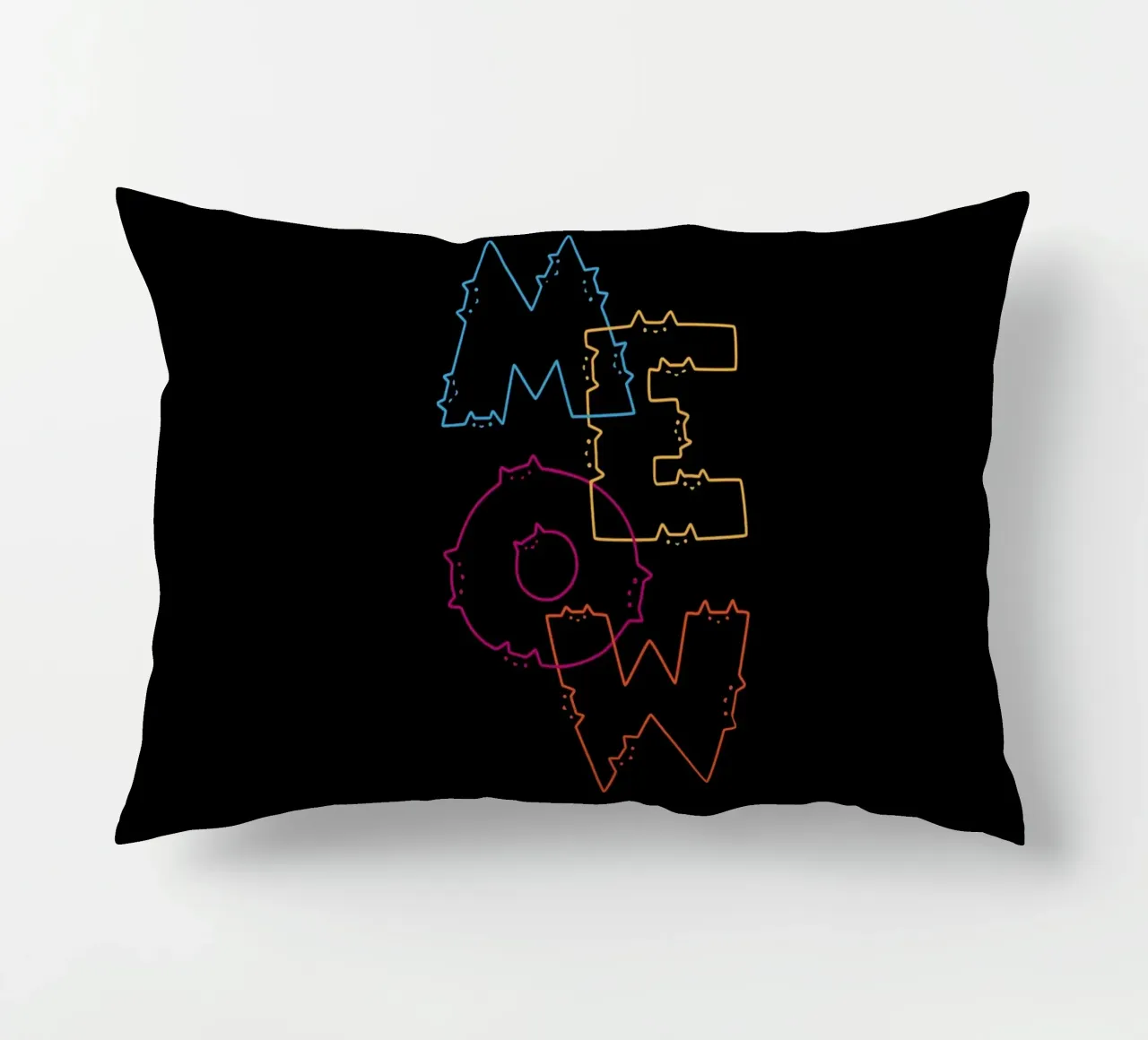 Abteilung Meow Cat Lines Kissen von Tobe Fonseca