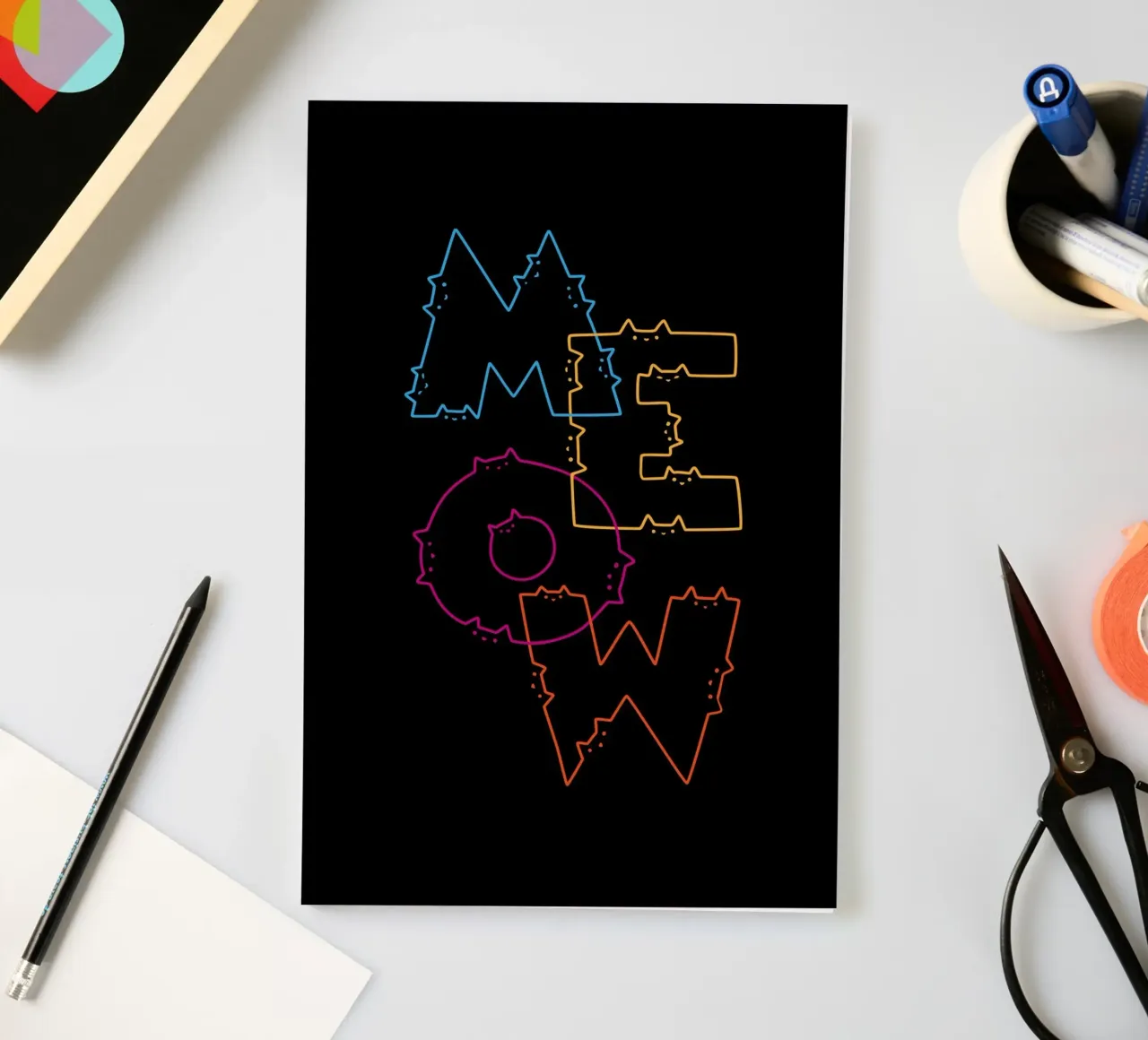 Division des lignes de Meow Cat carnet de notes de Tobe Fonseca