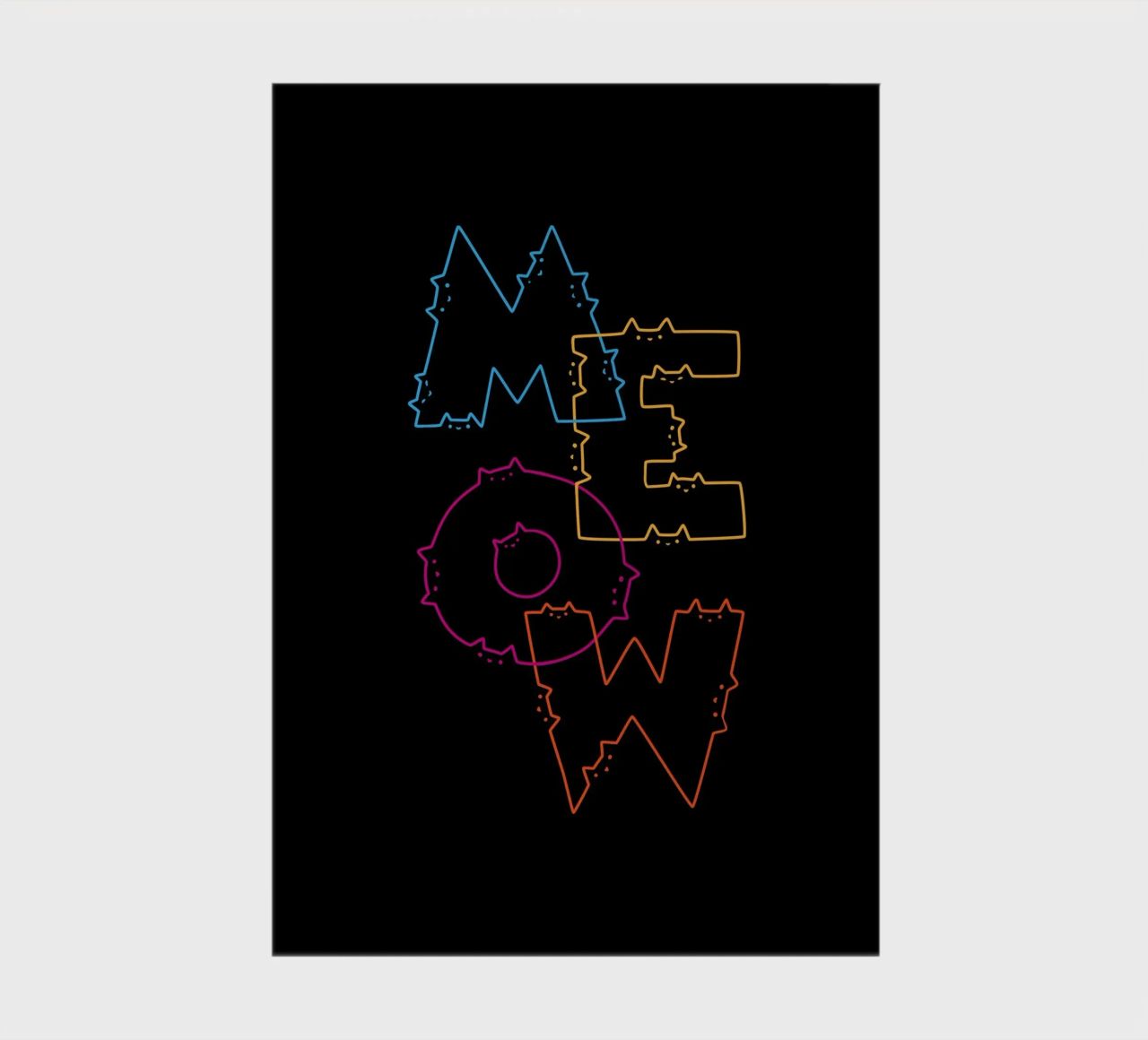 Meow Cat Lines Division notebook by Tobe Fonseca