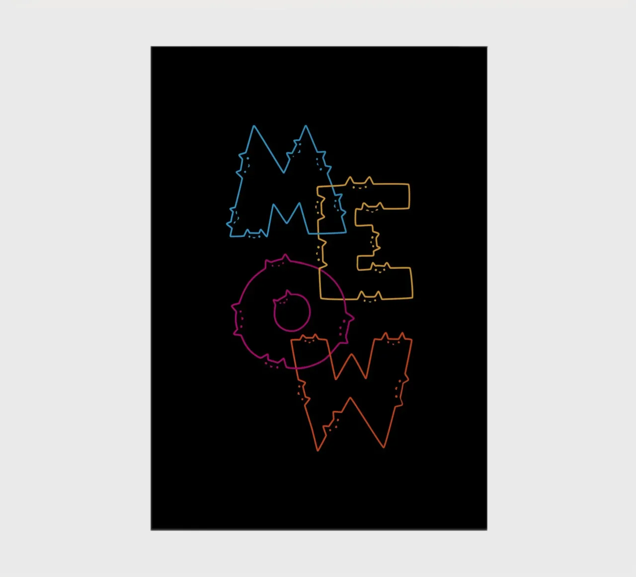 Division des lignes de Meow Cat carnet de notes de Tobe Fonseca