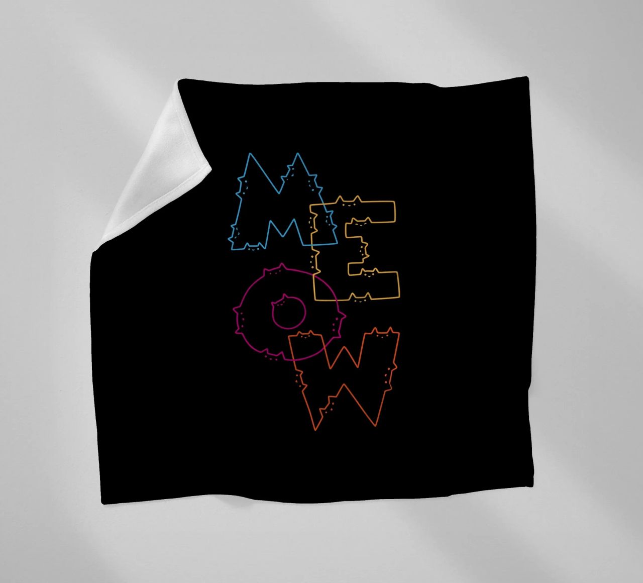 Divisione Meow Cat Lines coperta in pile da Tobe Fonseca