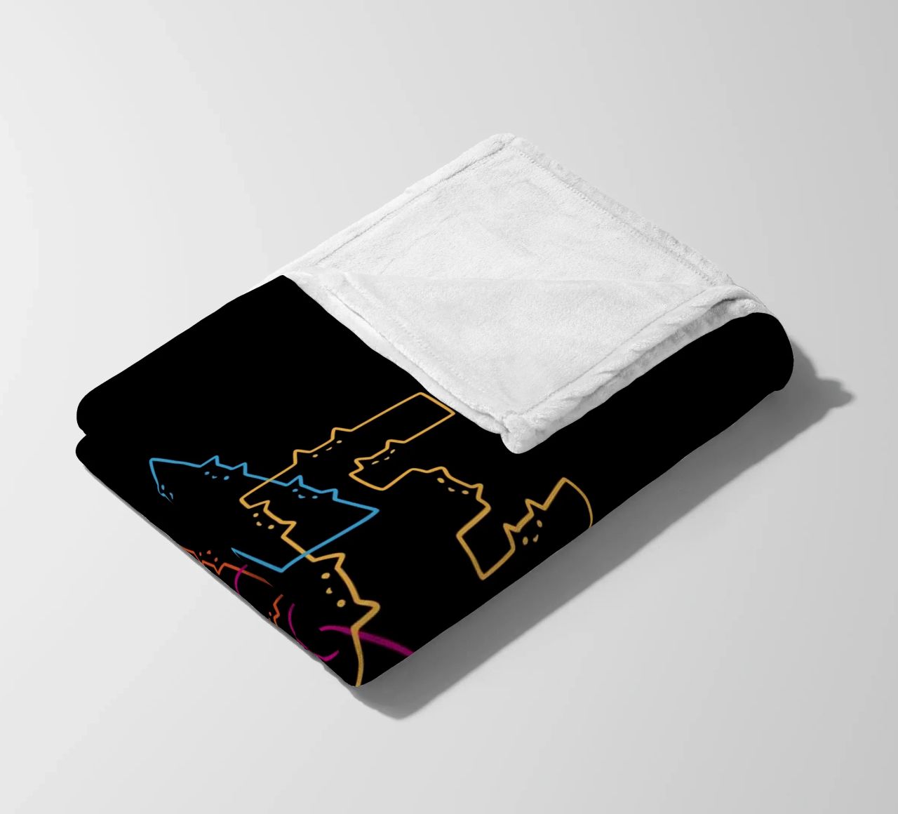 Divisione Meow Cat Lines coperta in pile da Tobe Fonseca