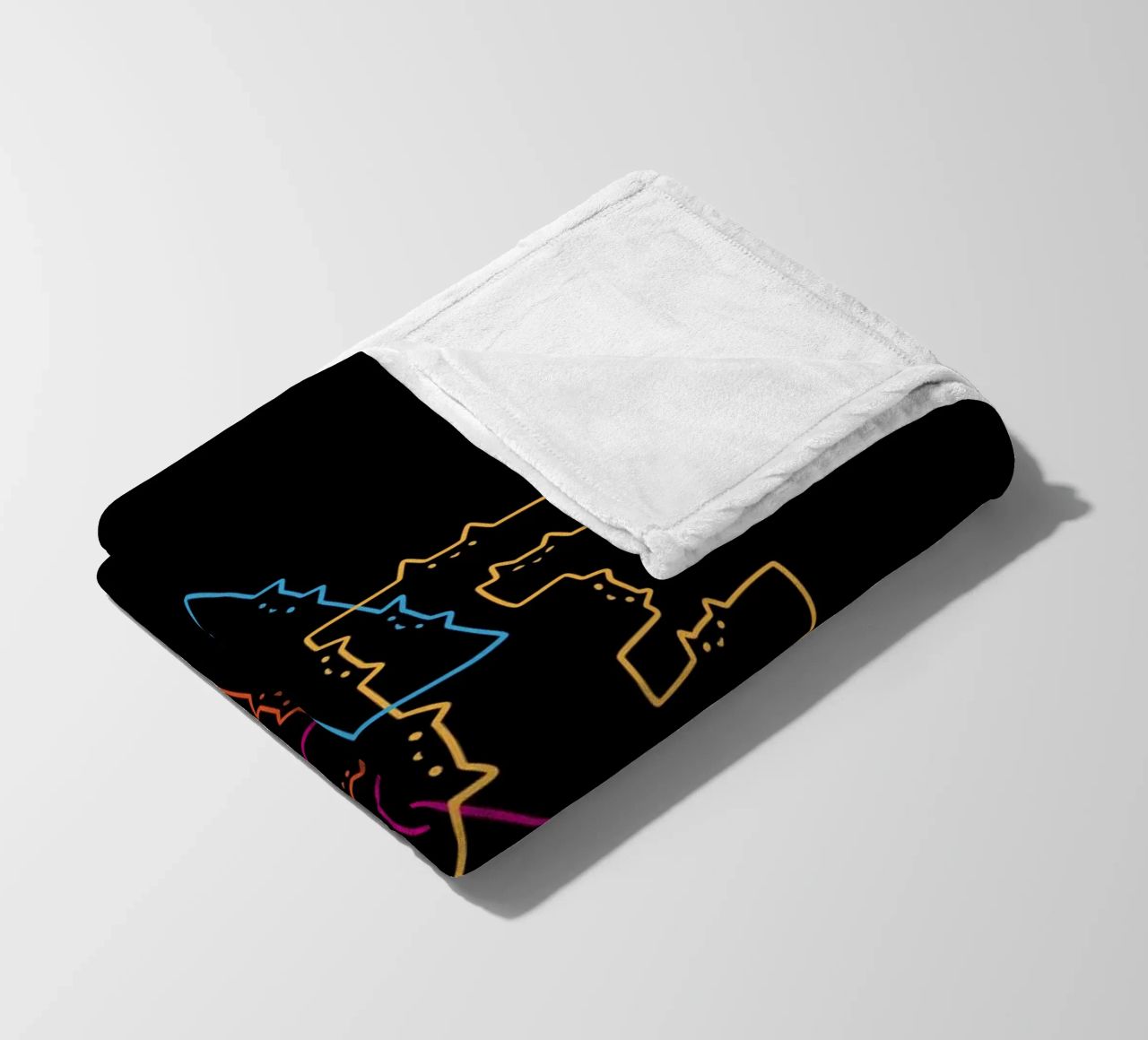Divisione Meow Cat Lines coperta in pile da Tobe Fonseca