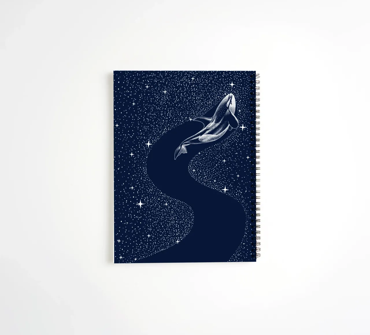 starry orca spiral notebook by aliriza cakir