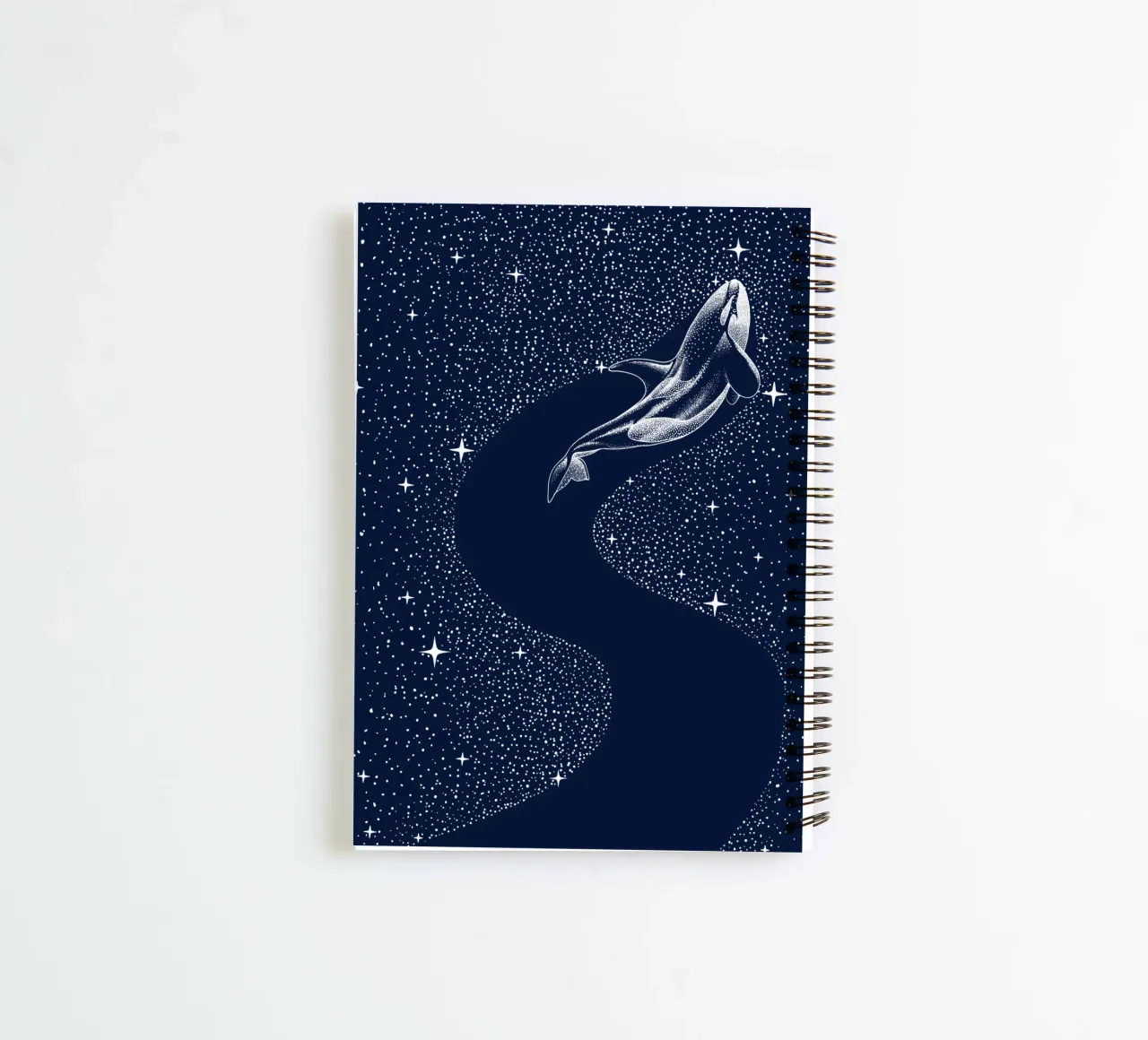 starry orca spiral notebook by aliriza cakir