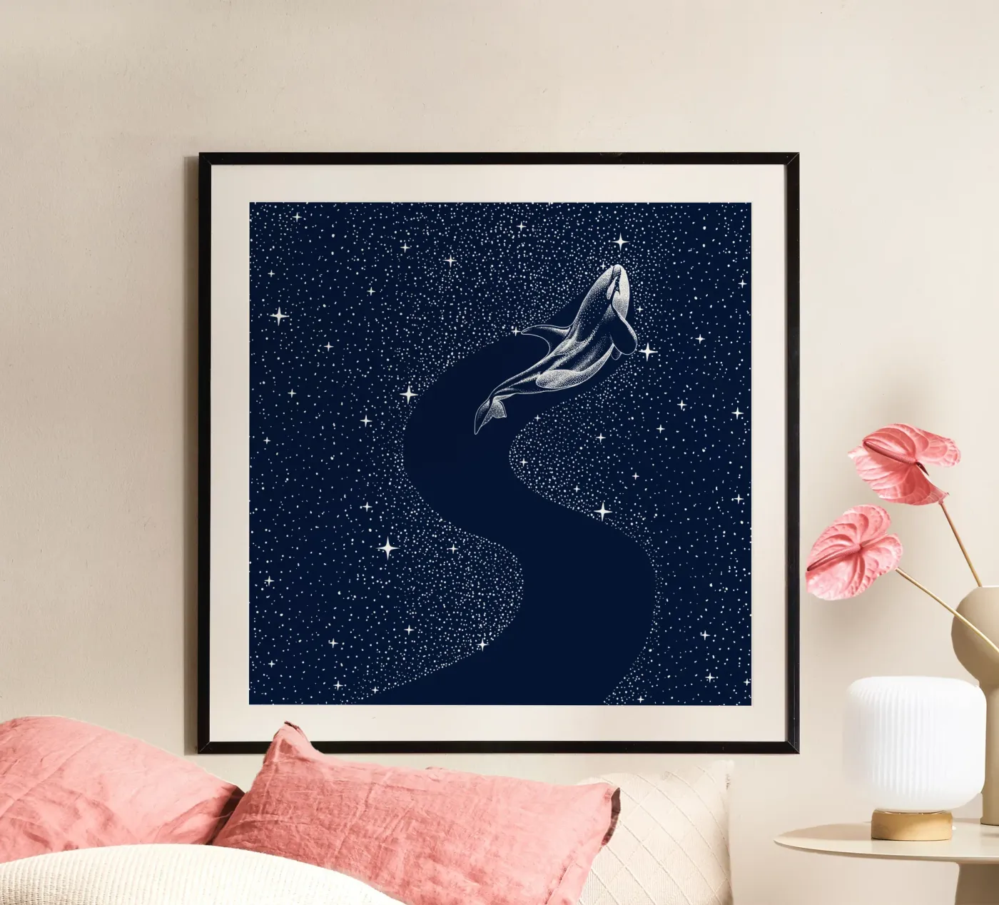 starry orca poster by aliriza cakir