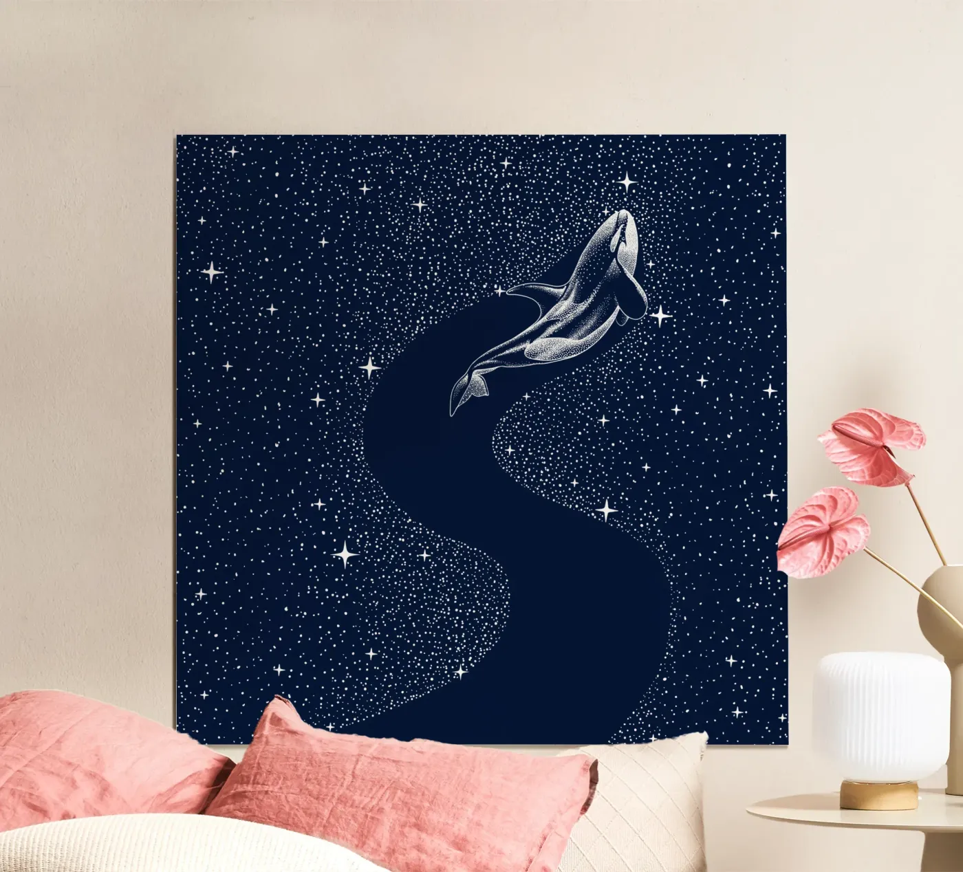 starry orca poster by aliriza cakir