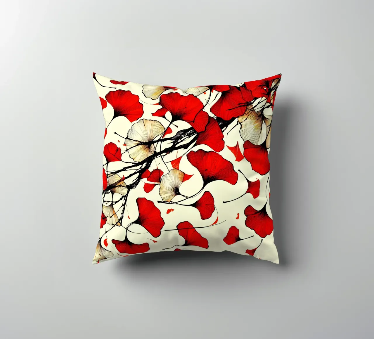 Roter Ginko cuscino da Digital Naive