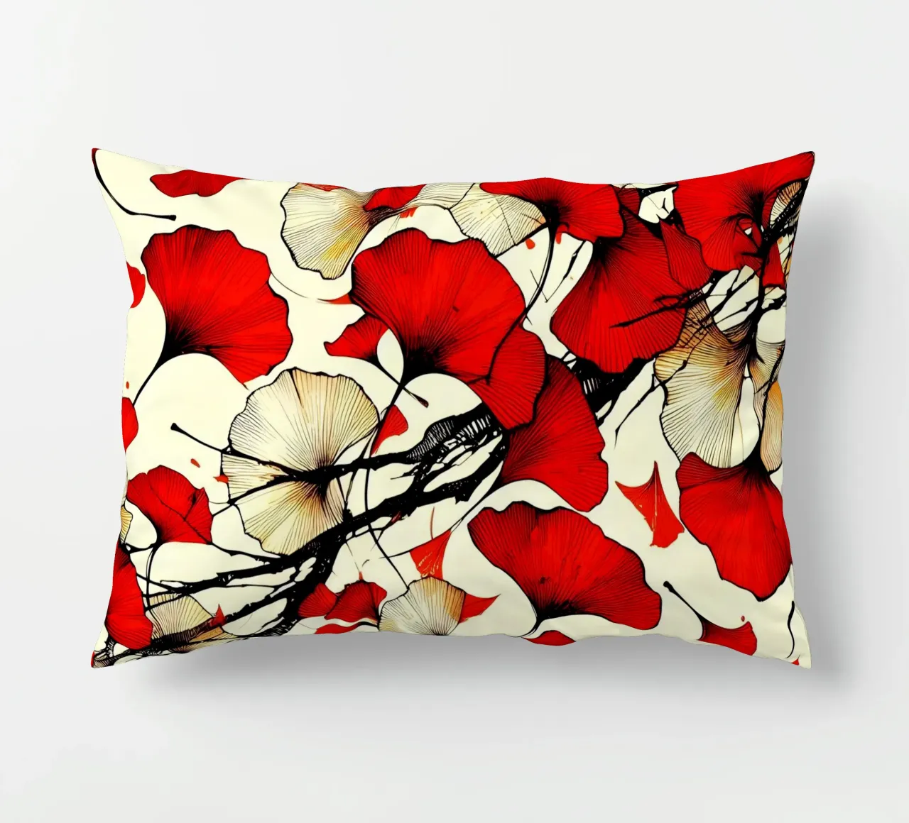 Roter Ginko cuscino da Digital Naive