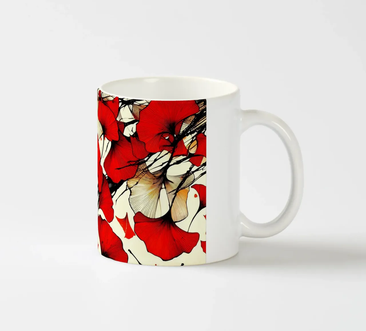 Roter Ginko tazza in ceramica da Digital Naive