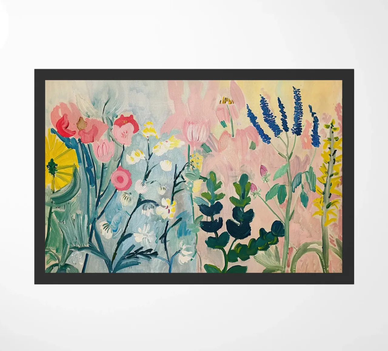 Fiori astratti Fiori di campo colorati zerbino da Euphoria Theresa