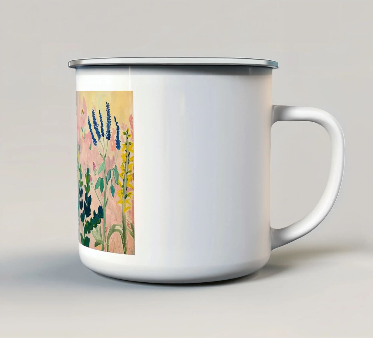 Fiori astratti Fiori di campo colorati tazza in smalto da Euphoria Theresa