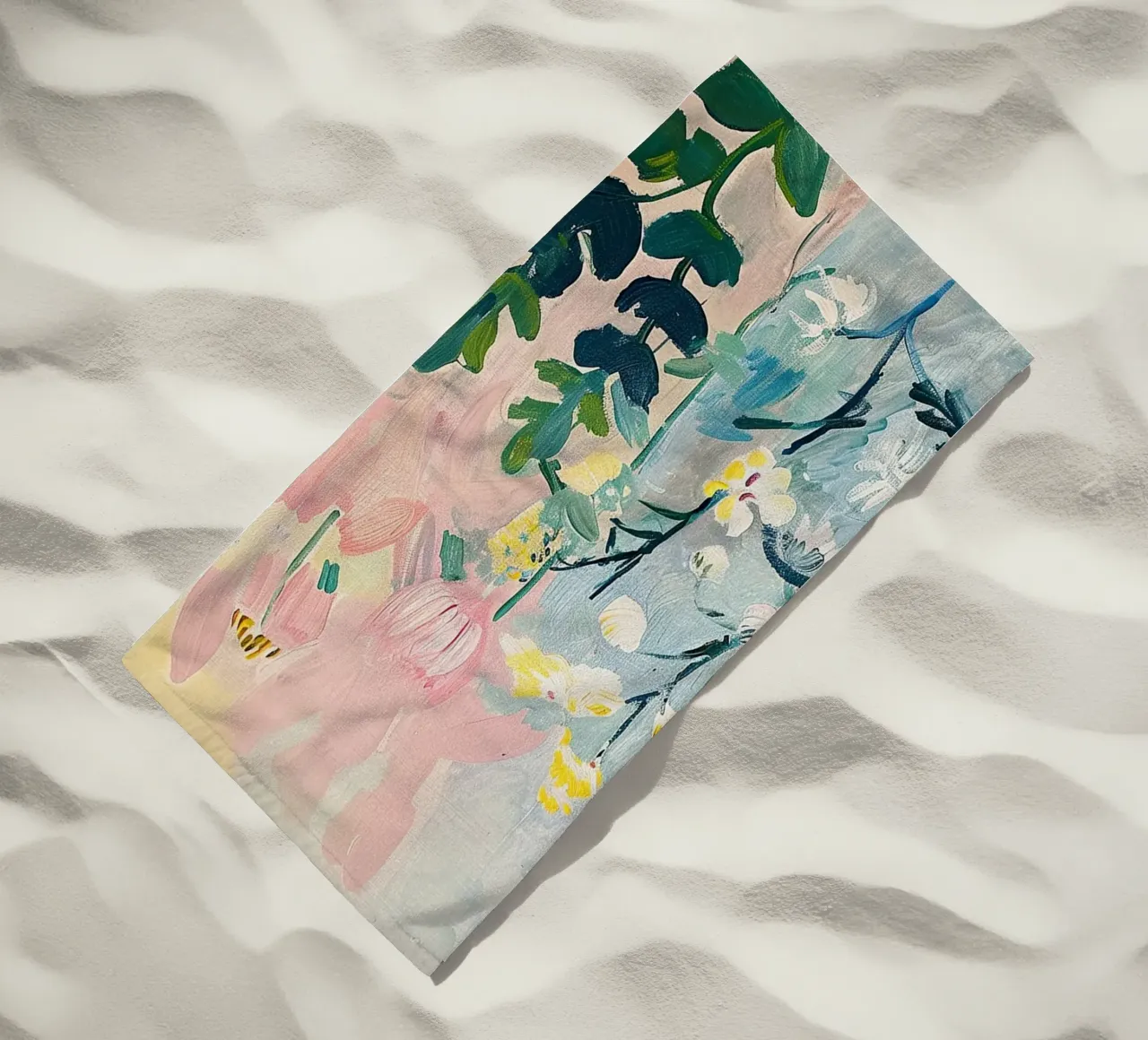 Flowers Abstract Wildflowers Colourful beach towel by Euphoria Theresa