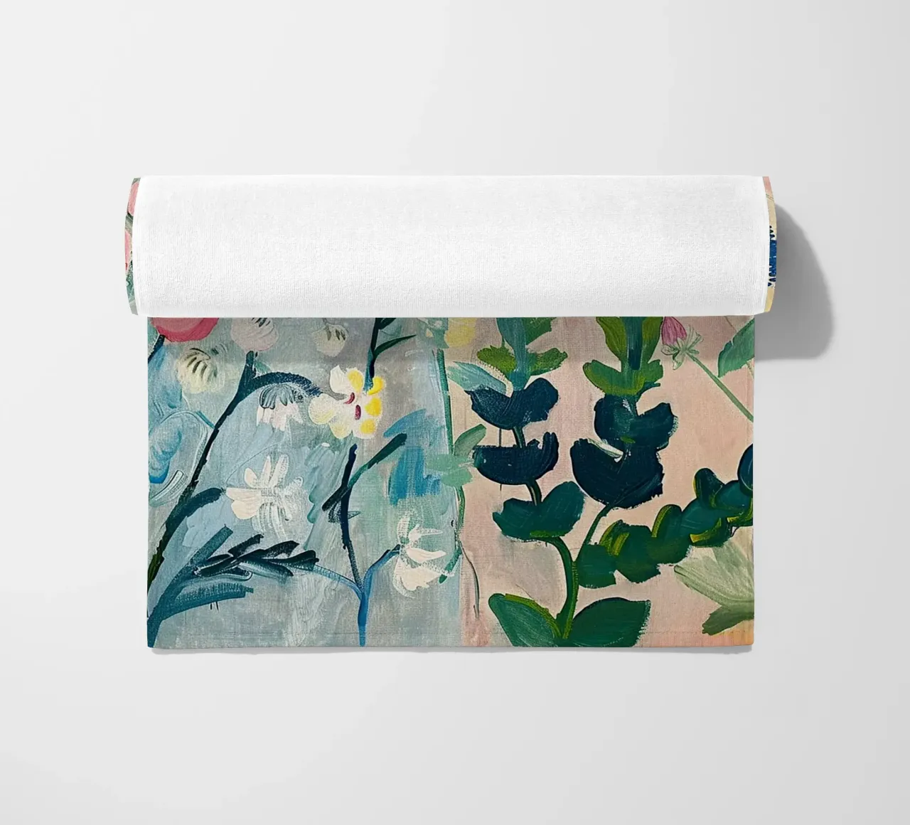 Flowers Abstract Wildflowers Colourful beach towel by Euphoria Theresa