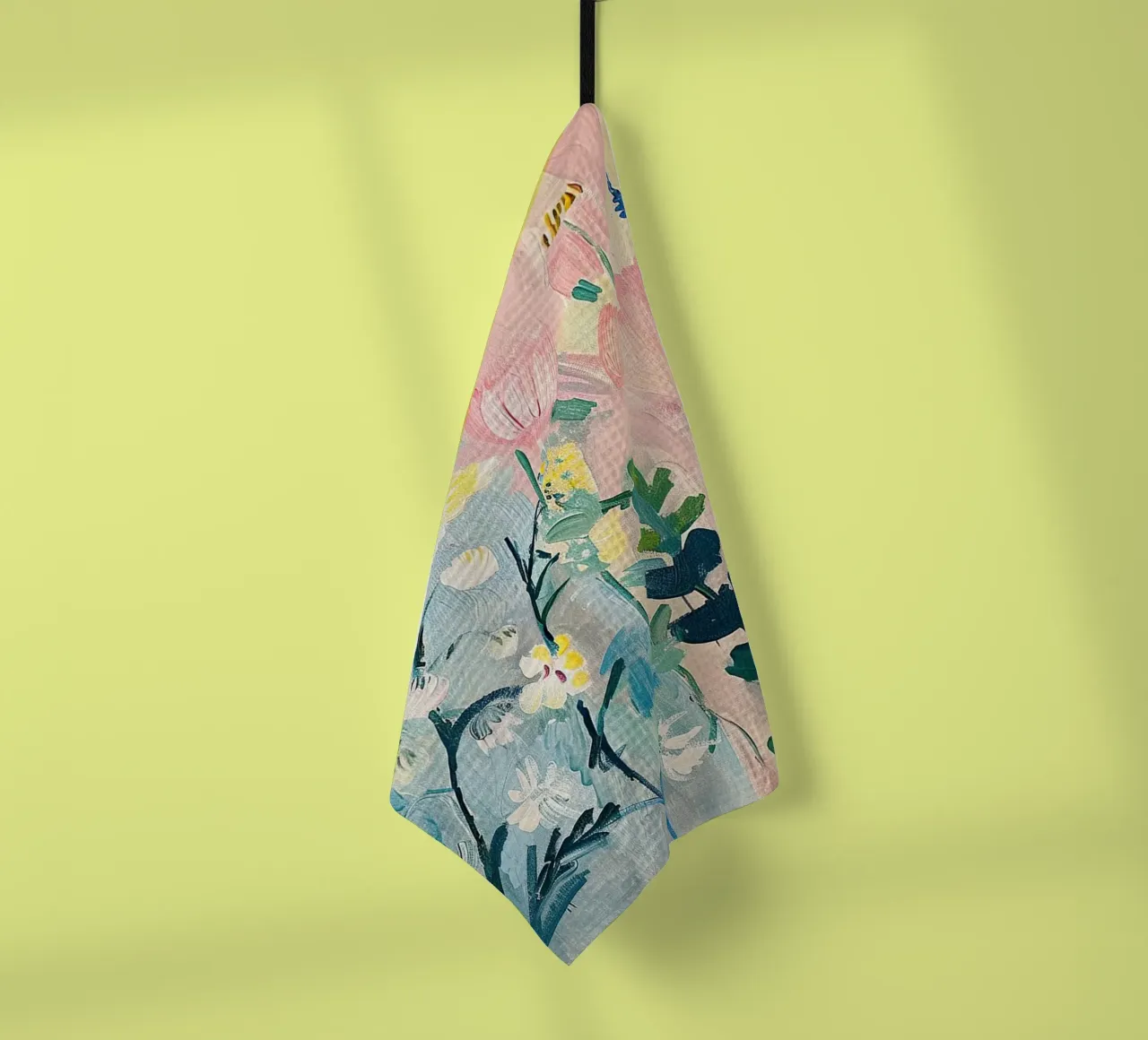 Flowers Abstract Wildflowers Colourful tea towel by Euphoria Theresa