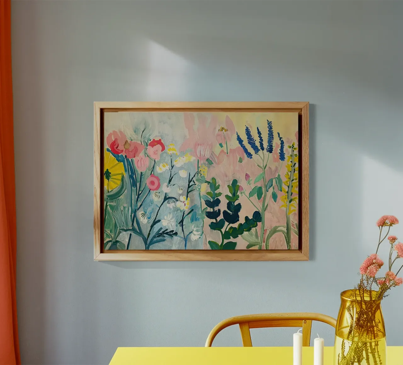 Flowers Abstract Wildflowers Colourful alu-dibond by Euphoria Theresa