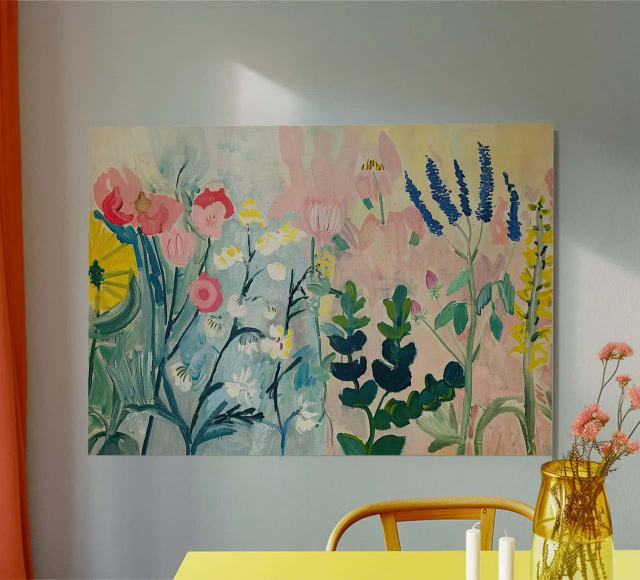 Flowers Abstract Wildflowers Colourful alu-dibond by Euphoria Theresa