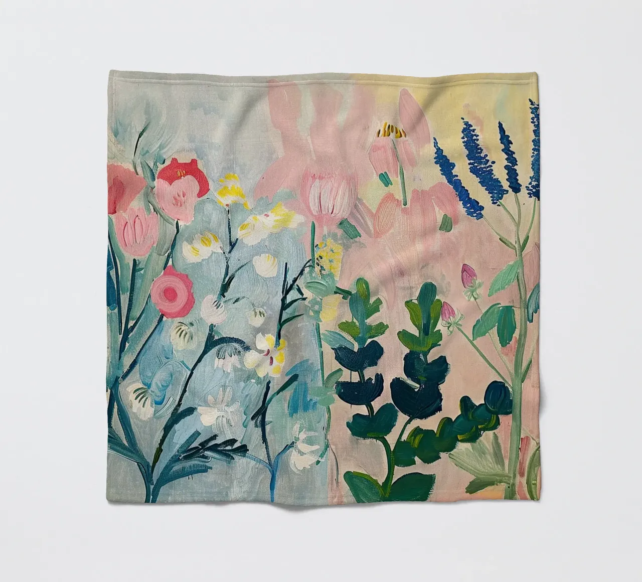 Flowers Abstract Wildflowers Colourful fleece blanket by Euphoria Theresa