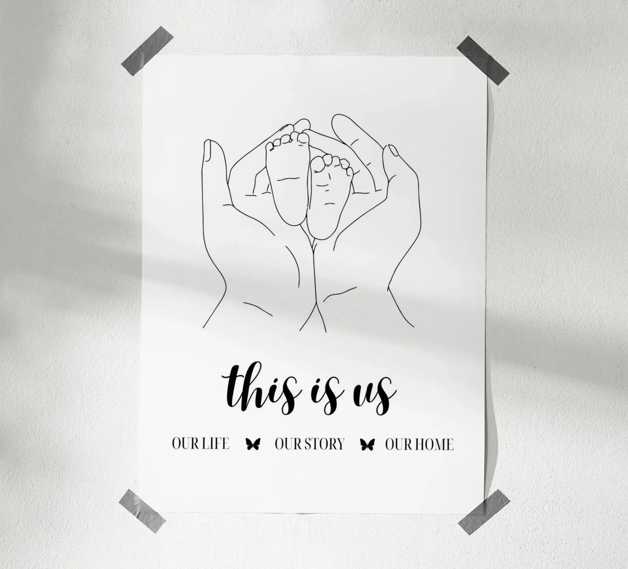 C'est nous NOTRE VIE NOTRE HISTOIRE NOTRE MAISON poster de ArtDesign by KBK