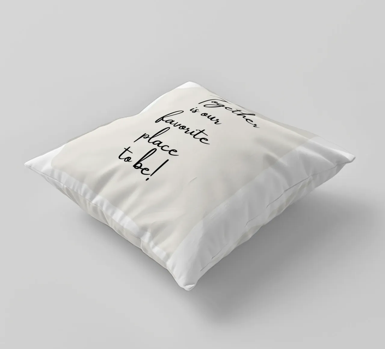 Ensemble, c'est notre lieu de prédilection coussin de ArtDesign by KBK