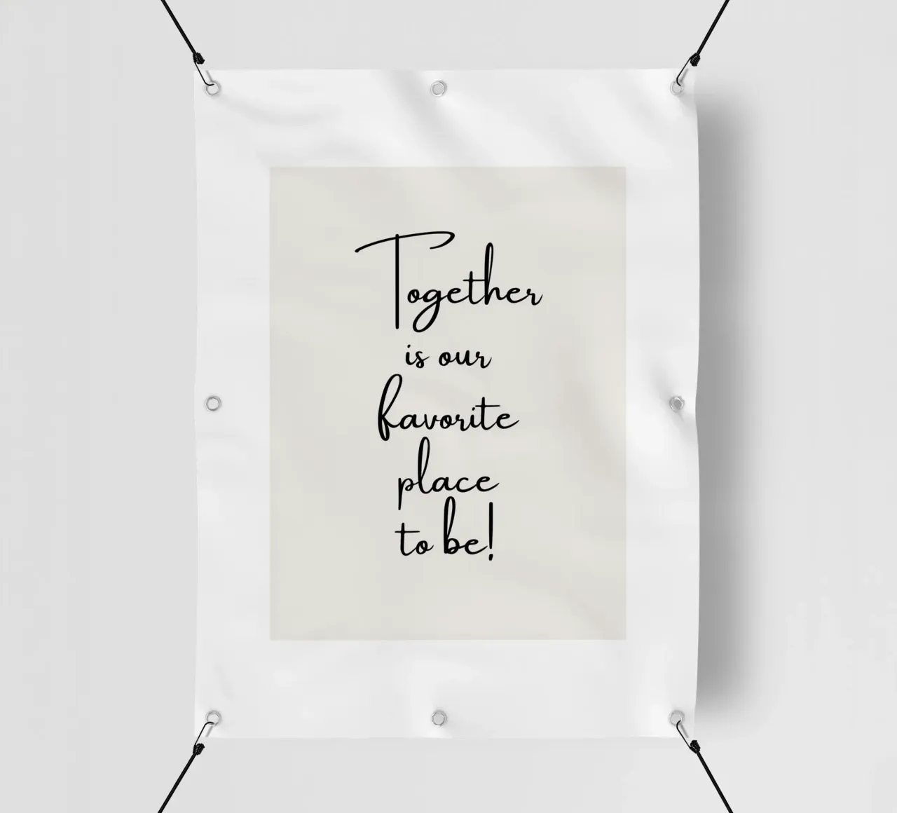 Ensemble, c'est notre lieu de prédilection bâche pvc de ArtDesign by KBK