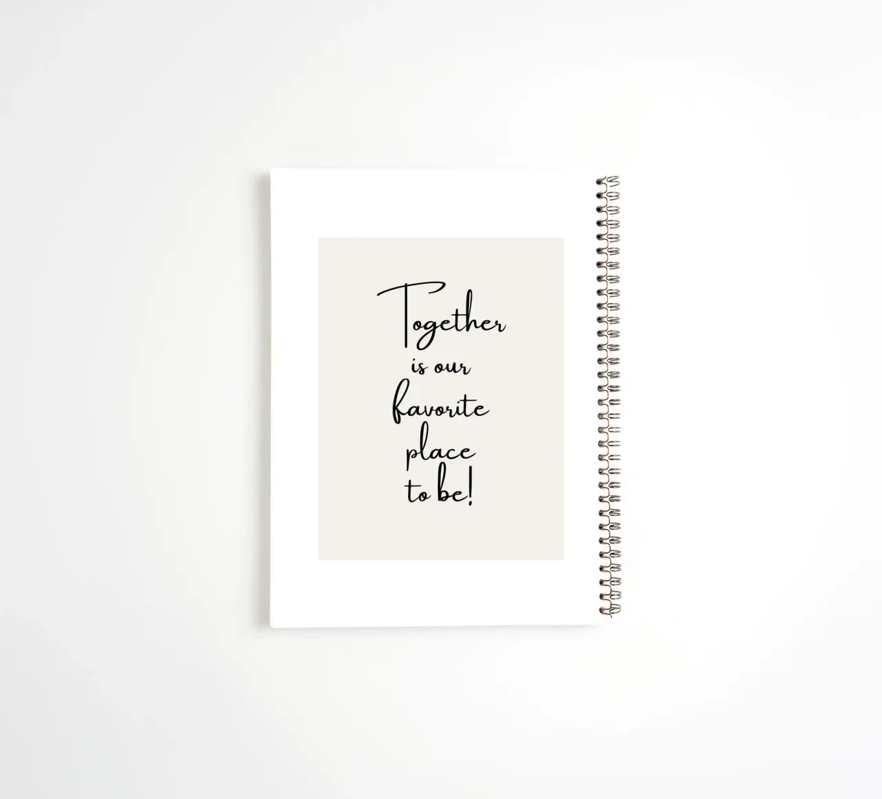 Ensemble, c'est notre lieu de prédilection carnet à spirale de ArtDesign by KBK