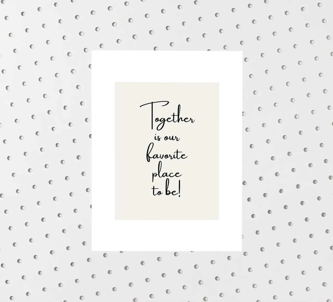 Ensemble, c'est notre lieu de prédilection autocollant de ArtDesign by KBK