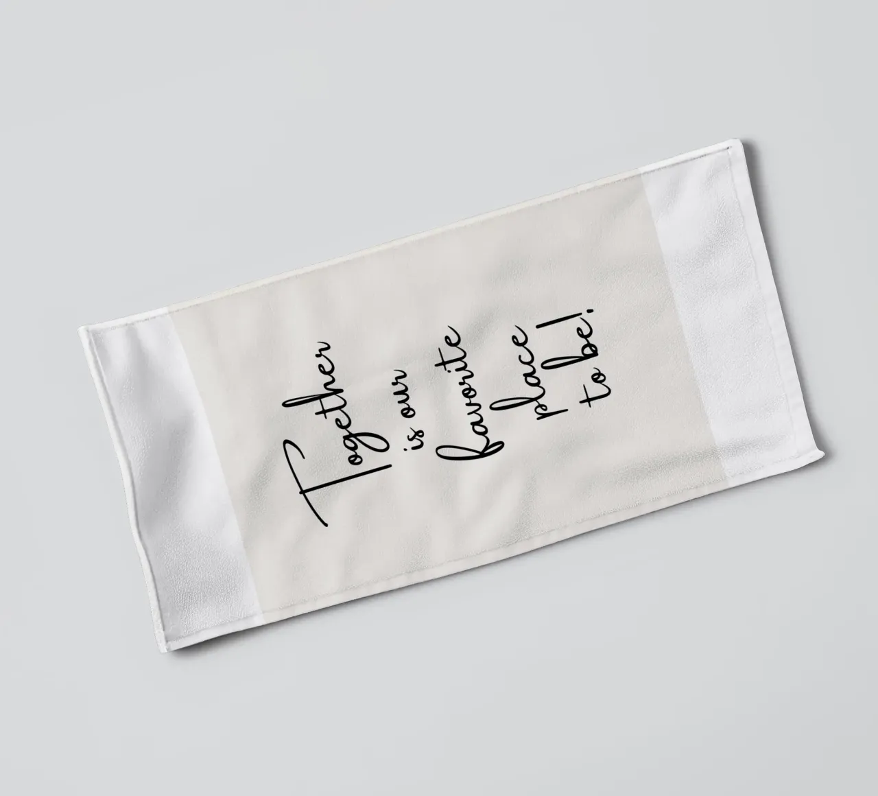 Ensemble, c'est notre lieu de prédilection serviette de bain de ArtDesign by KBK