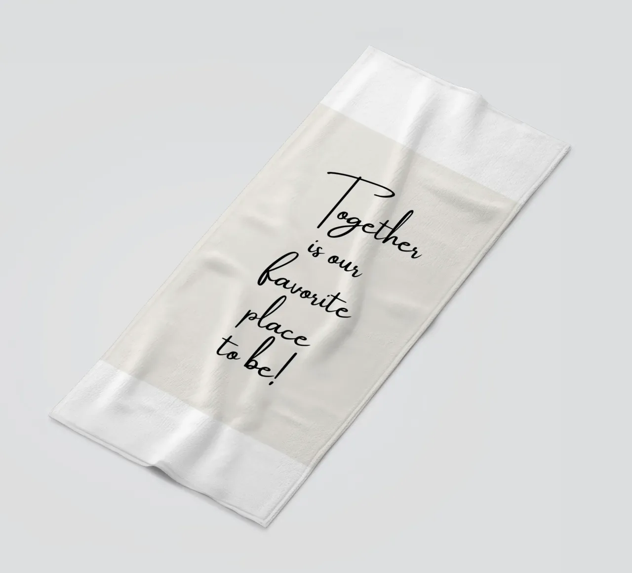 Ensemble, c'est notre lieu de prédilection serviette de plage de ArtDesign by KBK