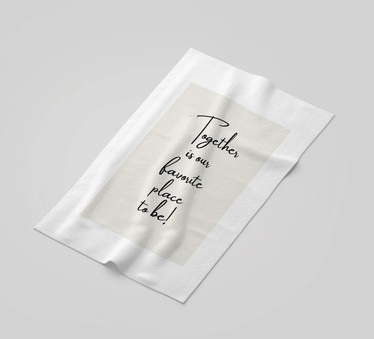 Ensemble, c'est notre lieu de prédilection serviette de plage de ArtDesign by KBK