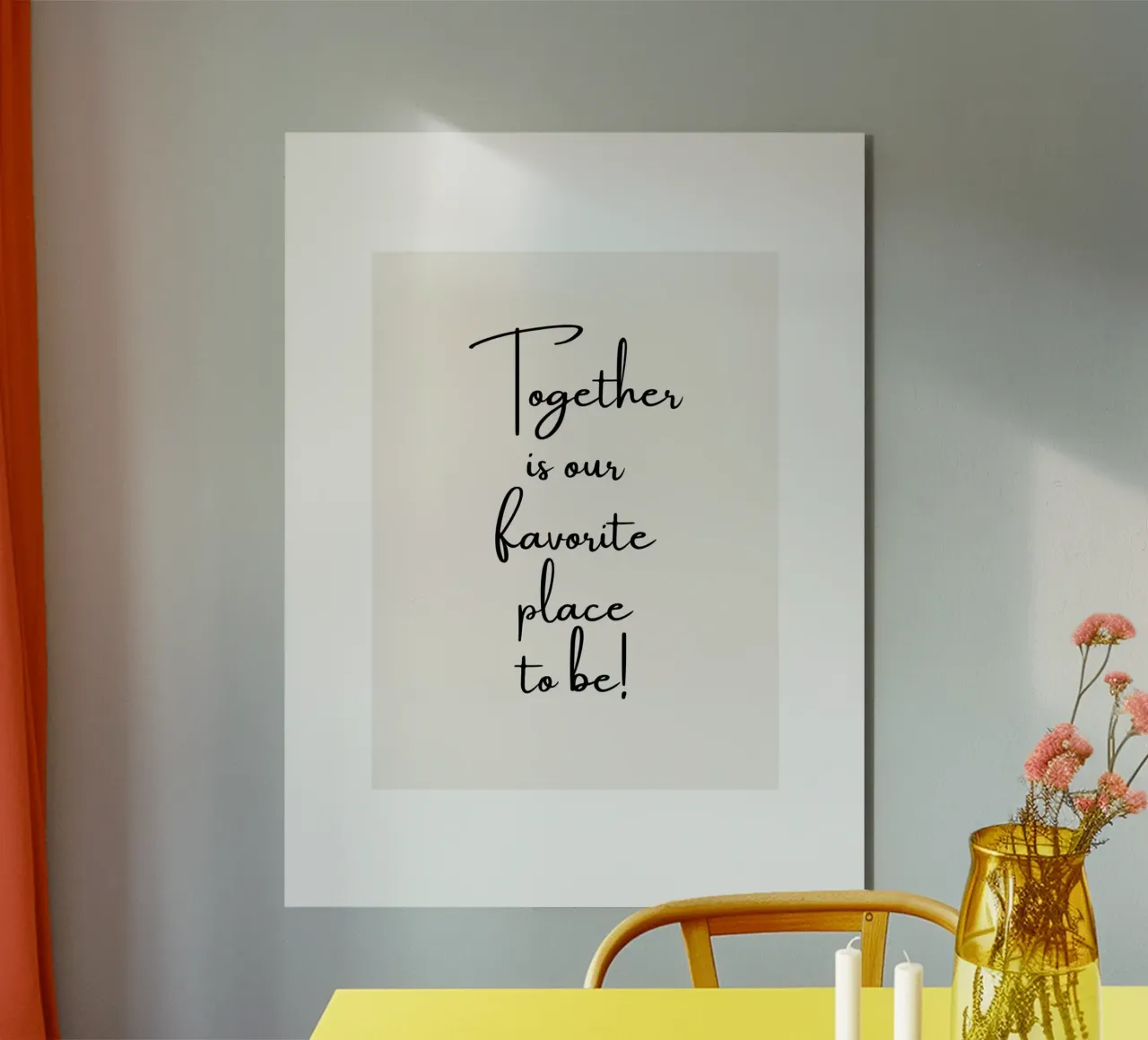 Ensemble, c'est notre lieu de prédilection alu dibond de ArtDesign by KBK