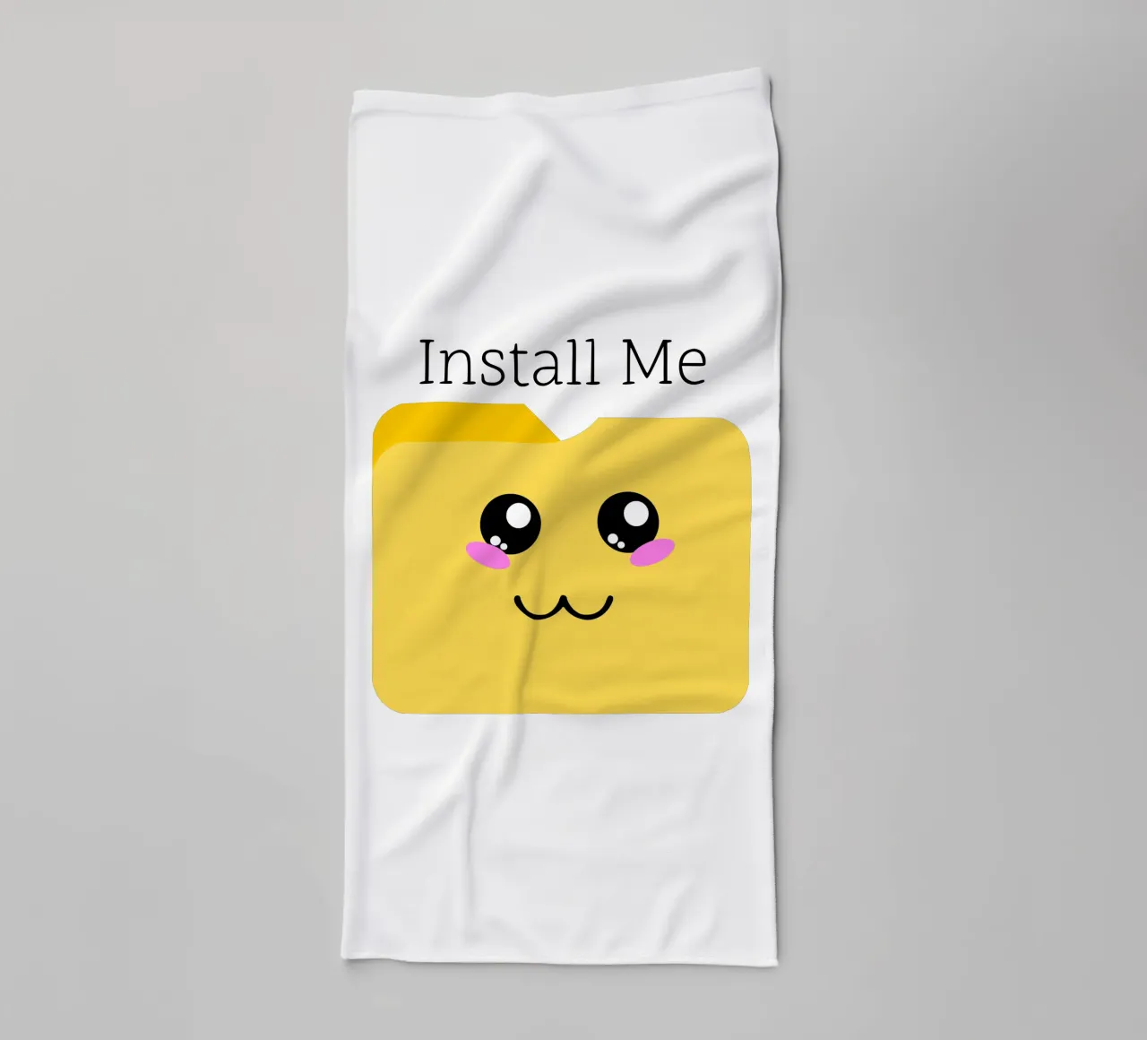 Install Me in Your Heart towel by sillyindustries