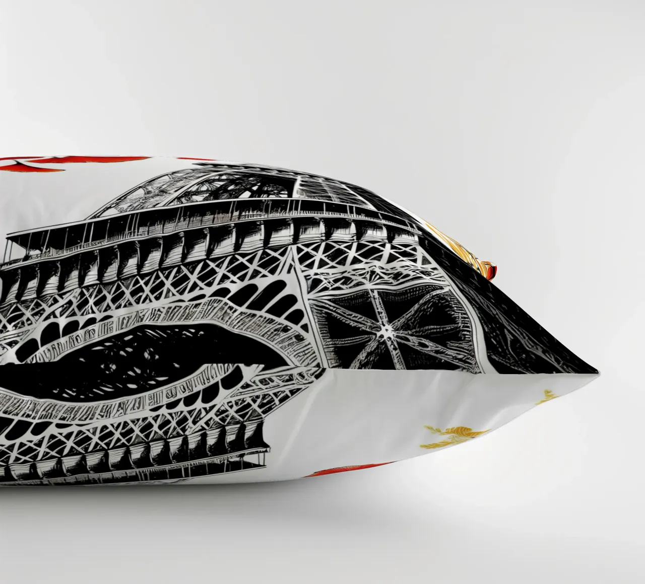 Torre Eiffel a inchiostro cuscino da Digital Naive