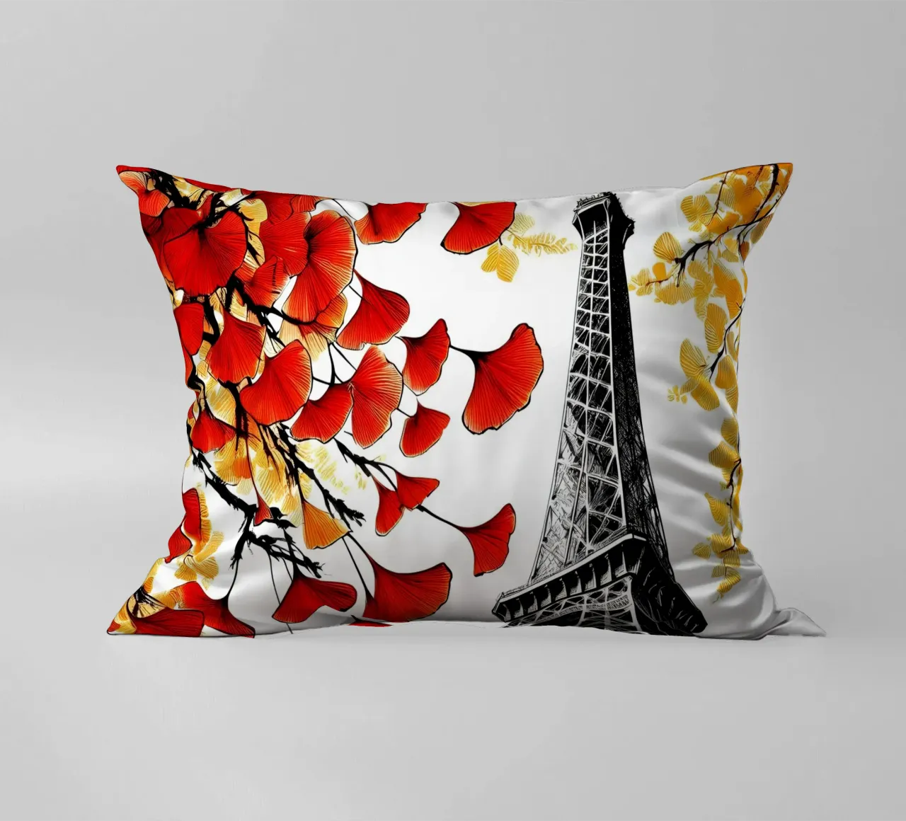 Torre Eiffel a inchiostro cuscino da Digital Naive