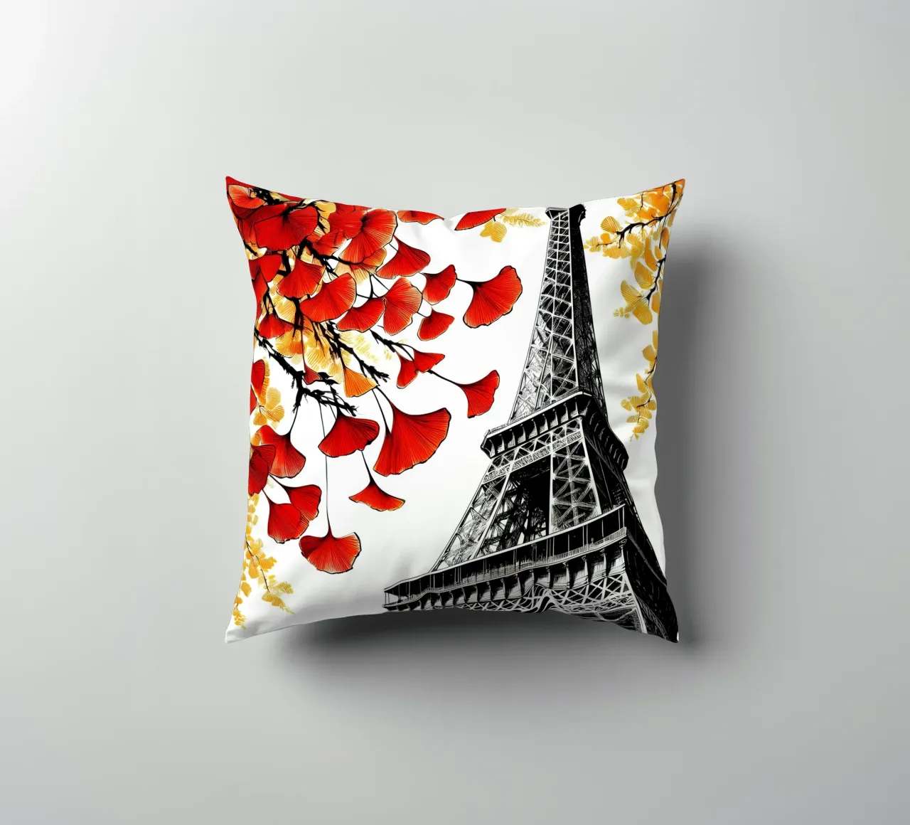 Torre Eiffel a inchiostro cuscino da Digital Naive