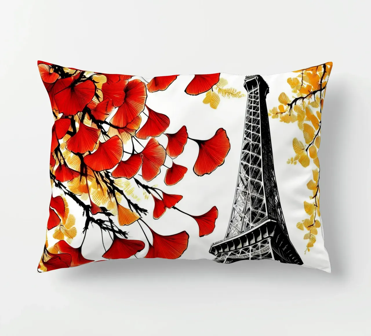 Torre Eiffel a inchiostro cuscino da Digital Naive