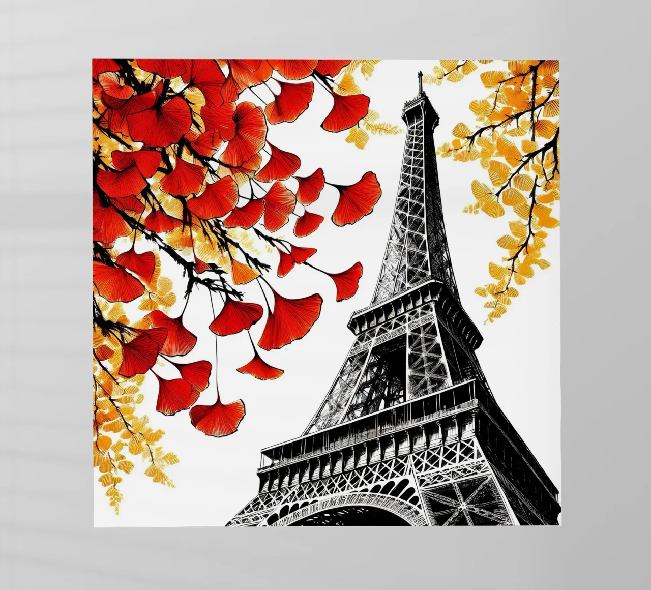 Torre Eiffel a inchiostro pellicola backlit da Digital Naive