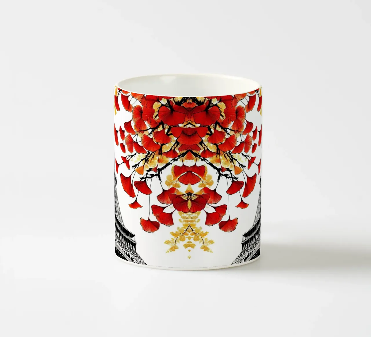 Tour Eiffel à l'encre de Chine mug en céramique de Digital Naive