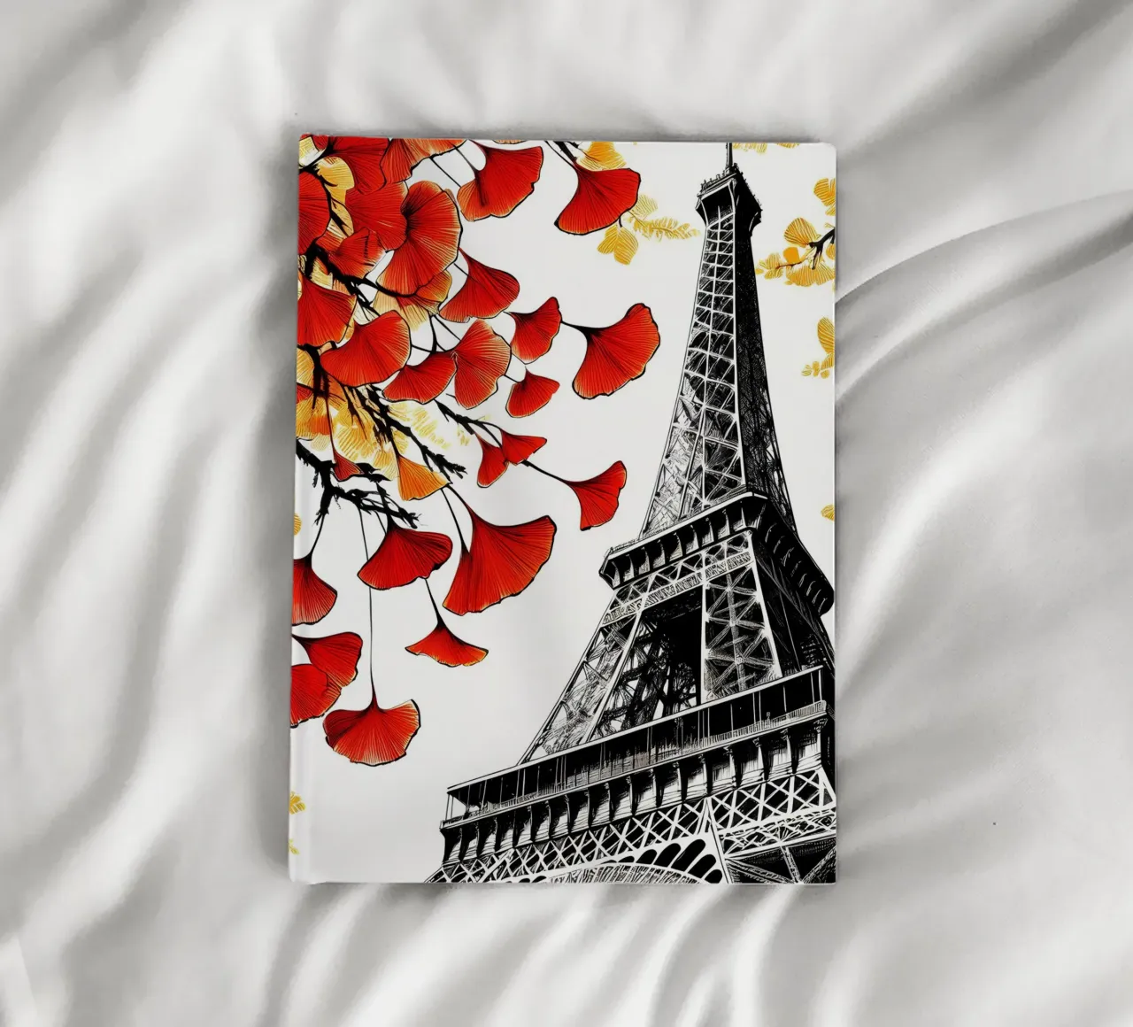 Eiffel Tower in ink notebook by Digital Naive